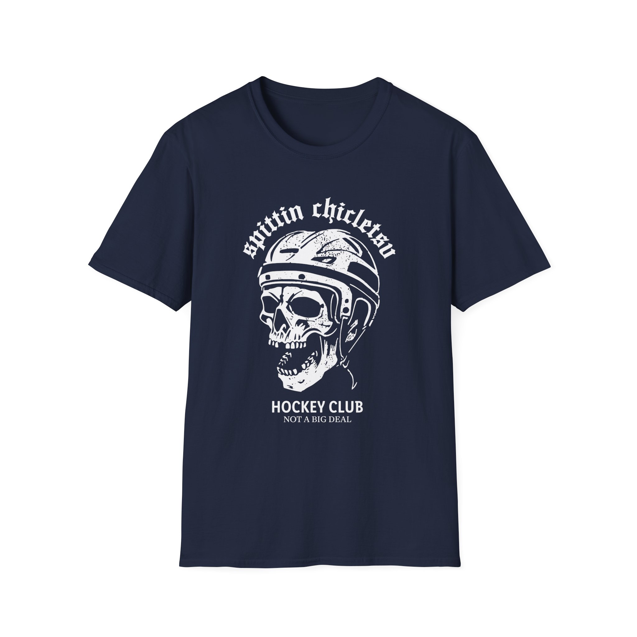 Spittin Chiclets Hockey Club Skul Unisex Softstyle T-Shirt