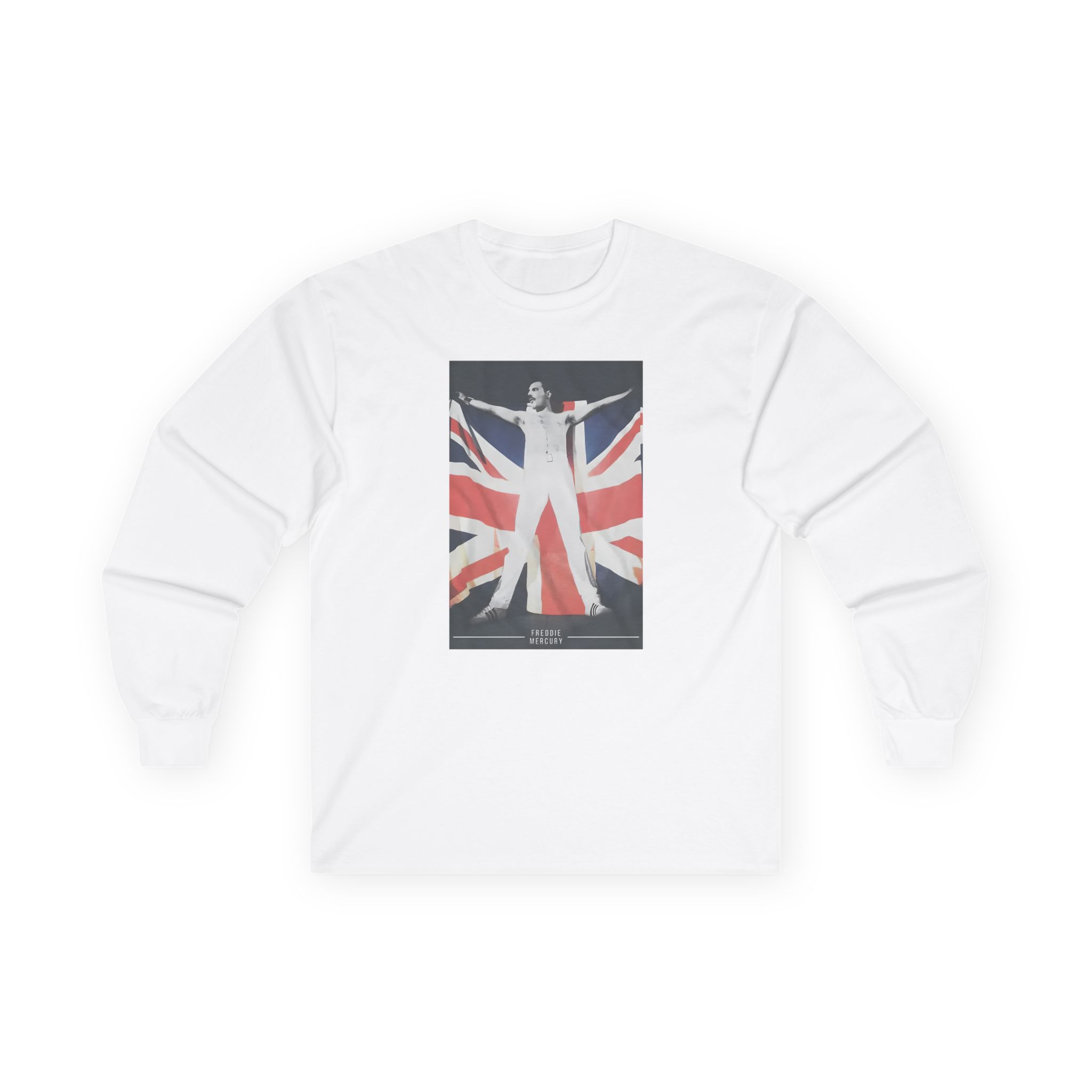 F M Union Jack Flag Unisex Ultra Cotton Long Sleeve Tee