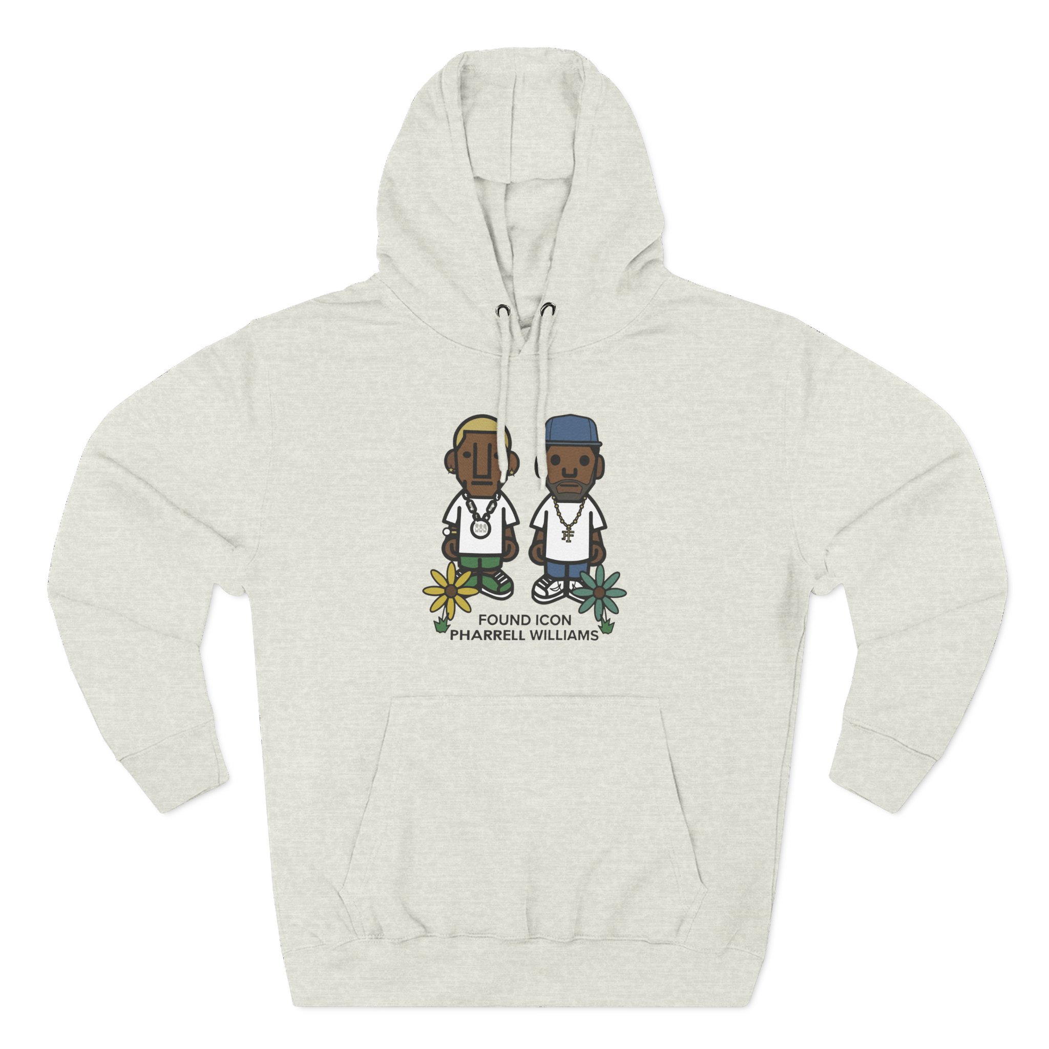 Pharrell Williams Found Icon Three-Panel Fleece Hoodie
