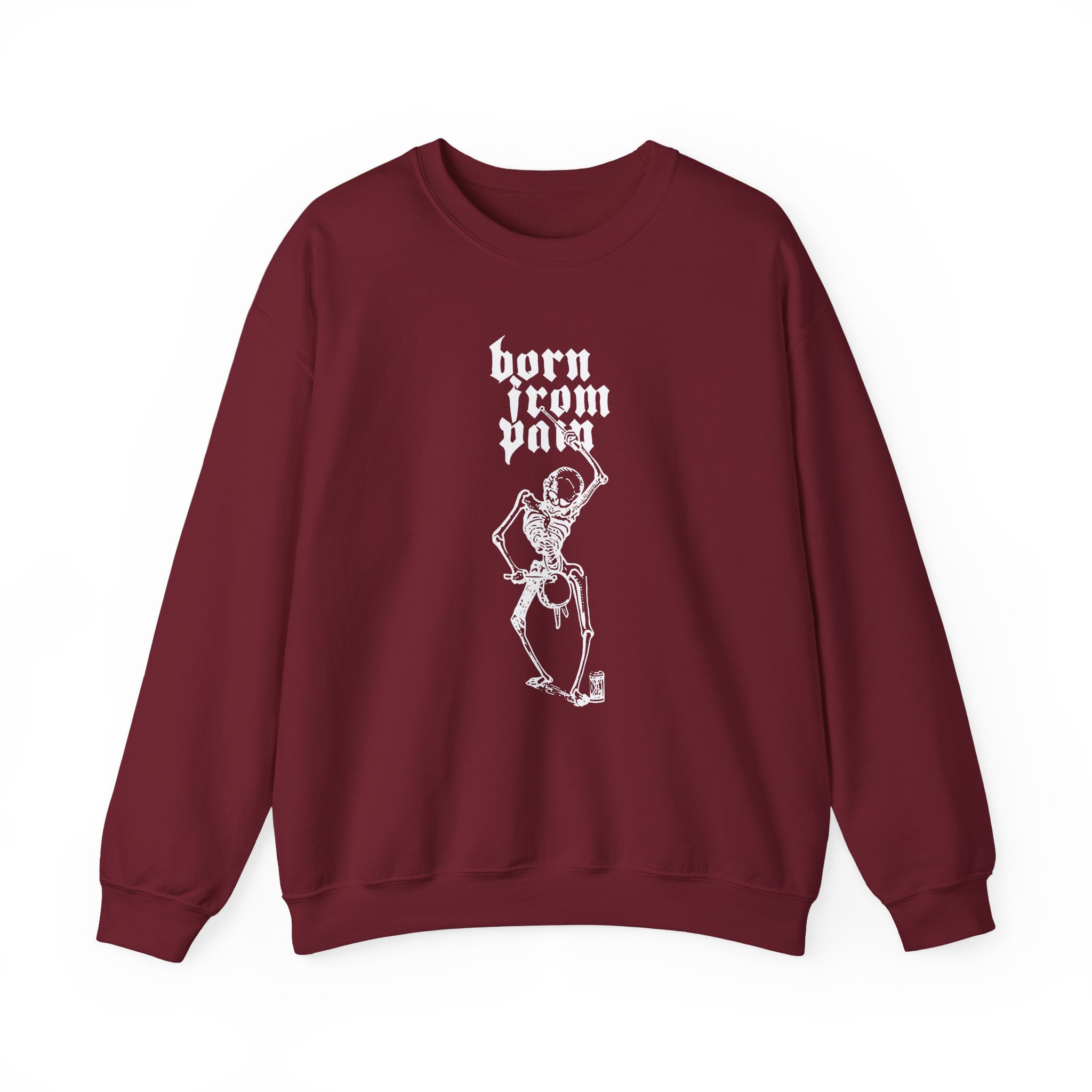 Born From Pain Marching to the Beat of Death Unisex Heavy Blendâ„¢ Crewneck Sweatshirt
