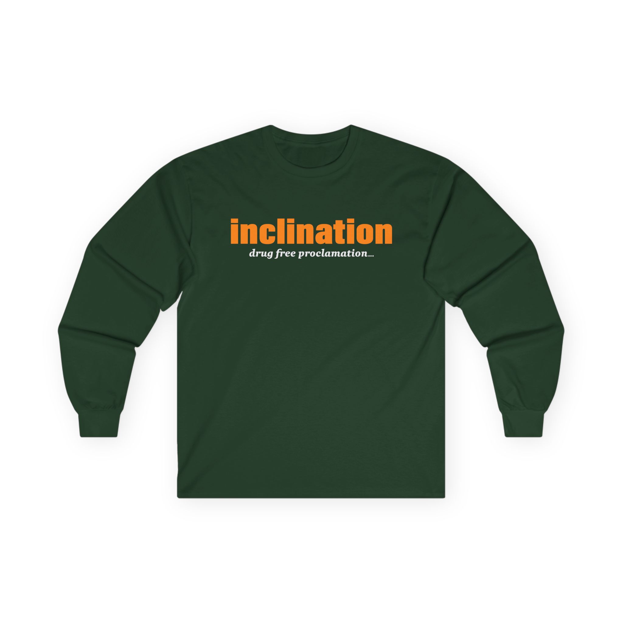 Inclination Drug Free Unisex Ultra Cotton Long Sleeve Tee
