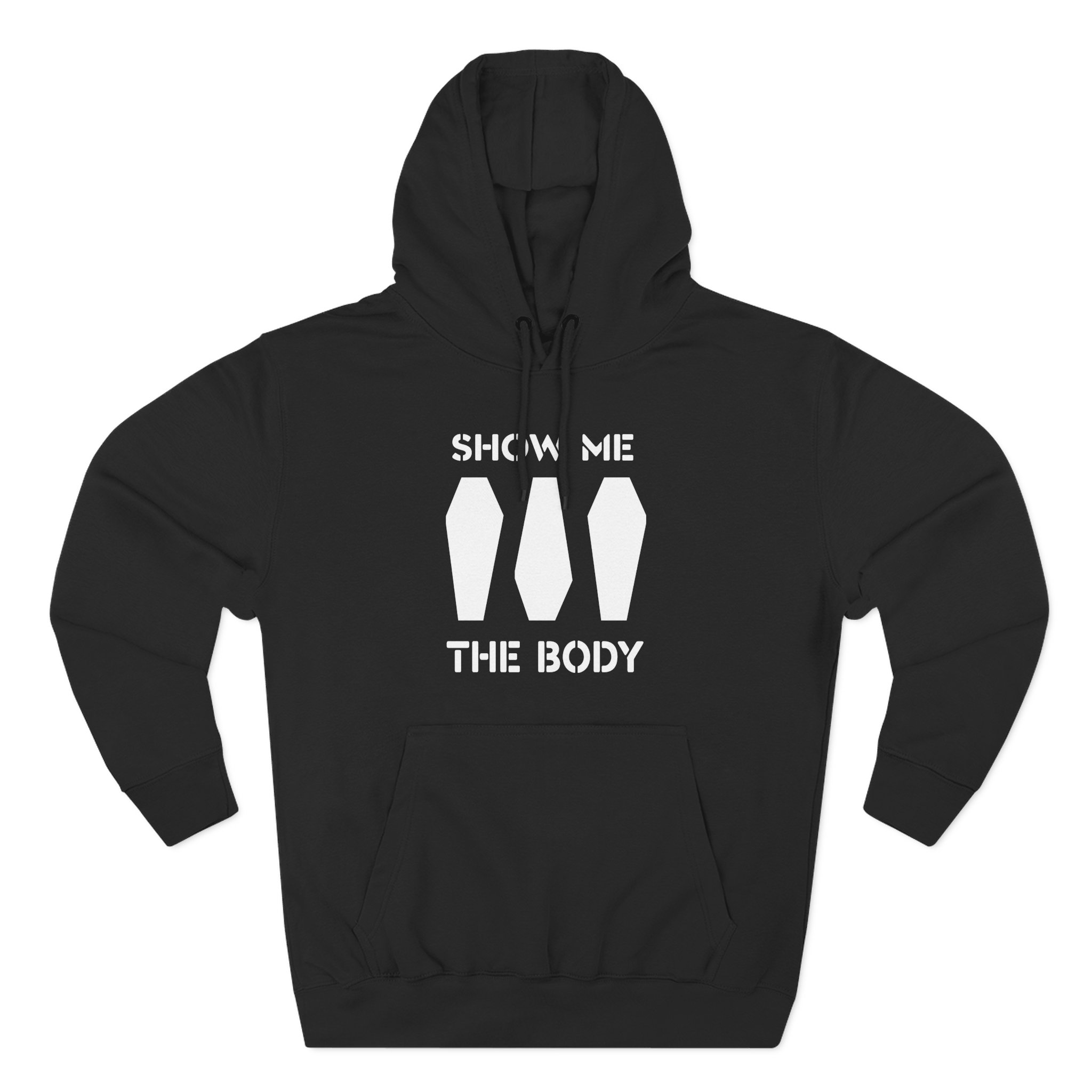 Show Me the Body Coffin Three-Panel Fleece Hoodie