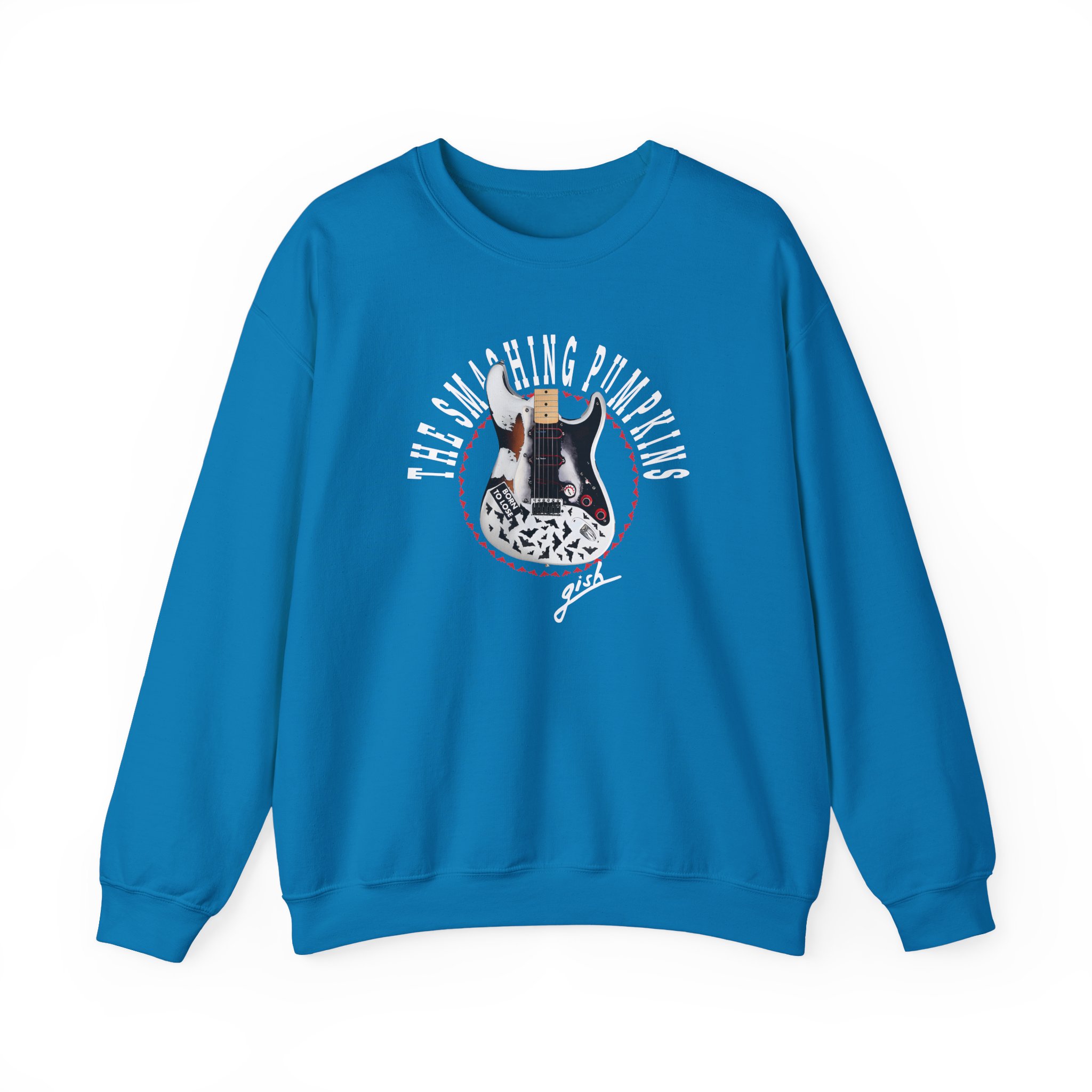 Billy Corgan Smashing Pumpkins Bat Strat Unisex Heavy Blendâ„¢ Crewneck Sweatshirt
