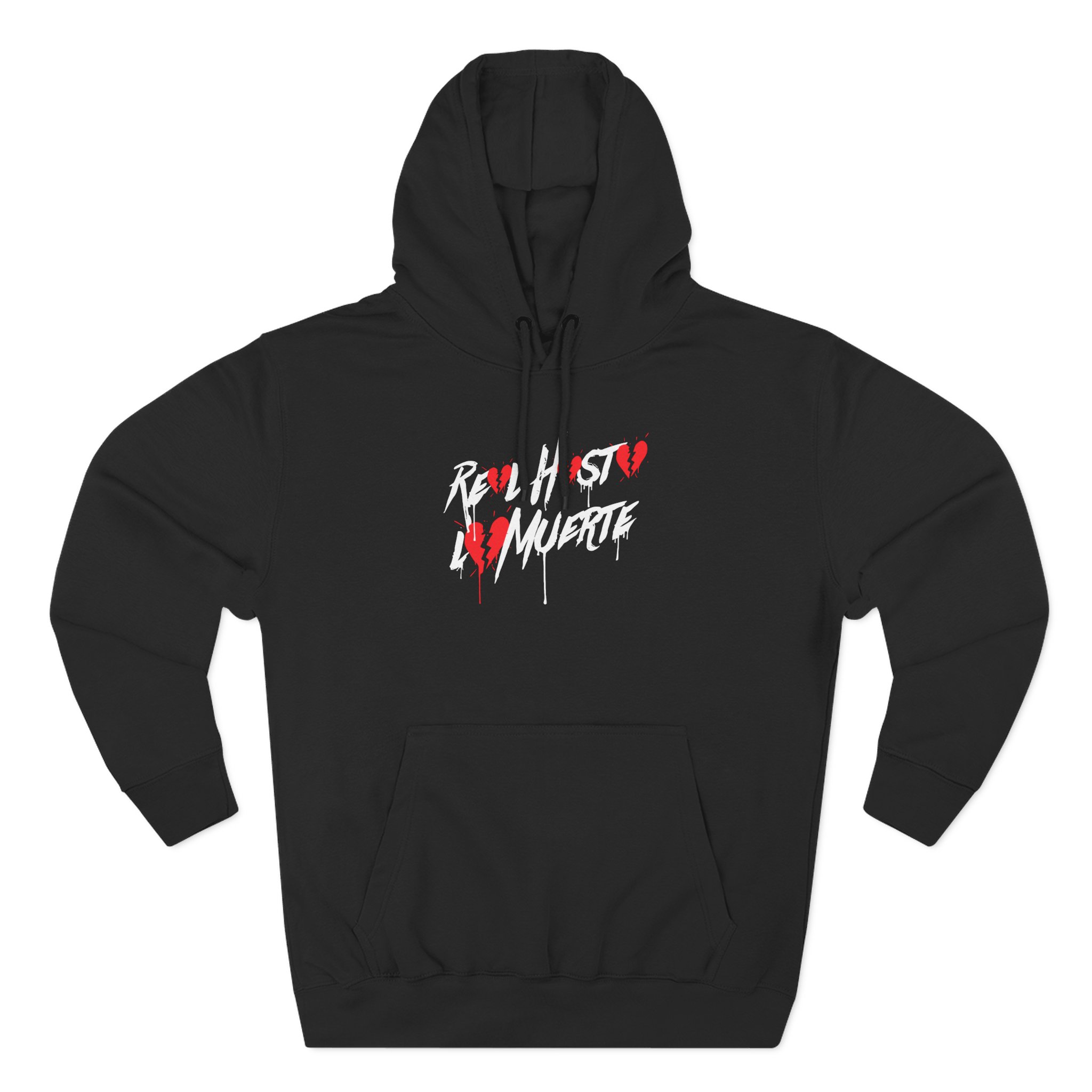 Anuel Aa Vdaay Black Real Hasta La Muerte Three-Panel Fleece Hoodie
