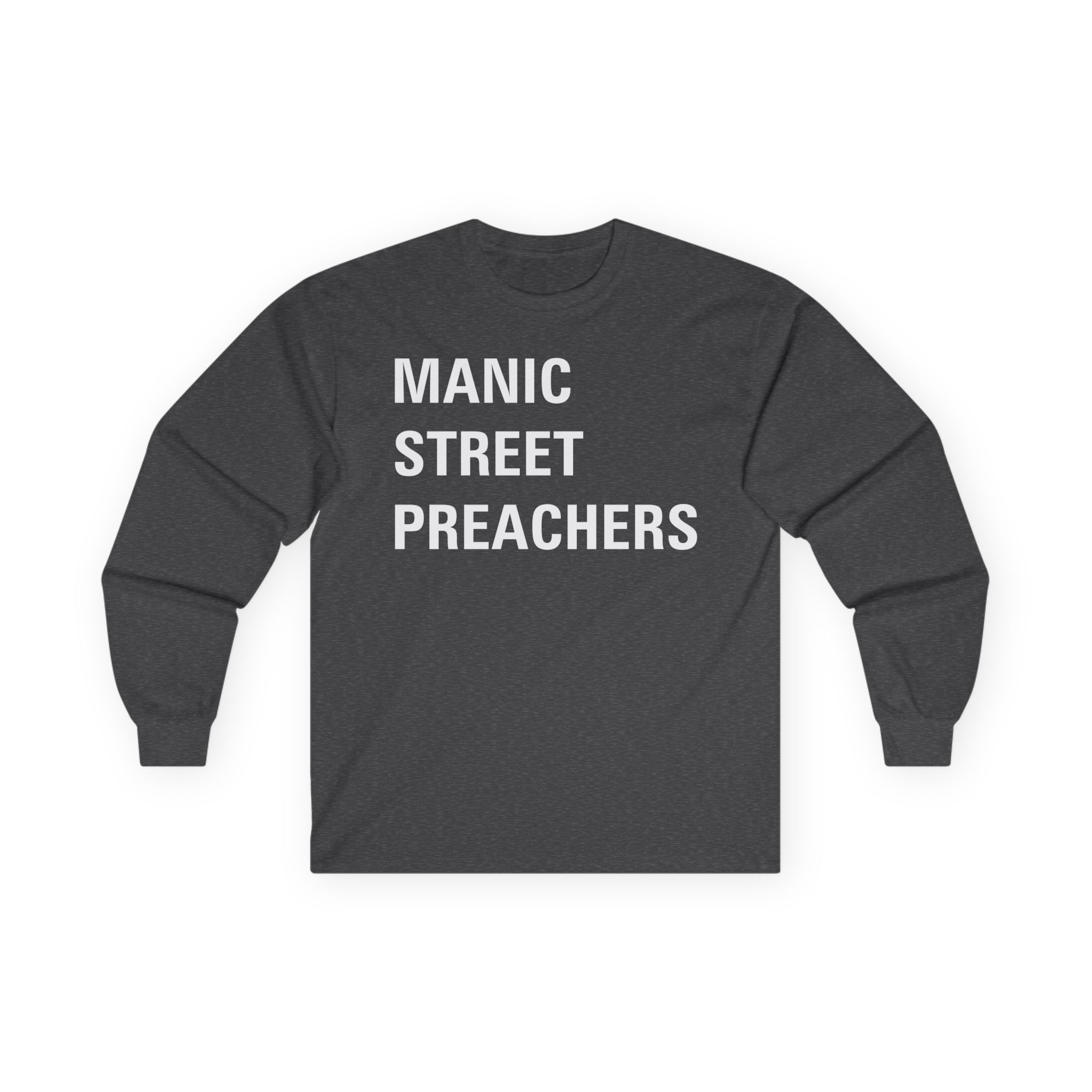 Manic Street Preachers Block Logo Unisex Ultra Cotton Long Sleeve Tee