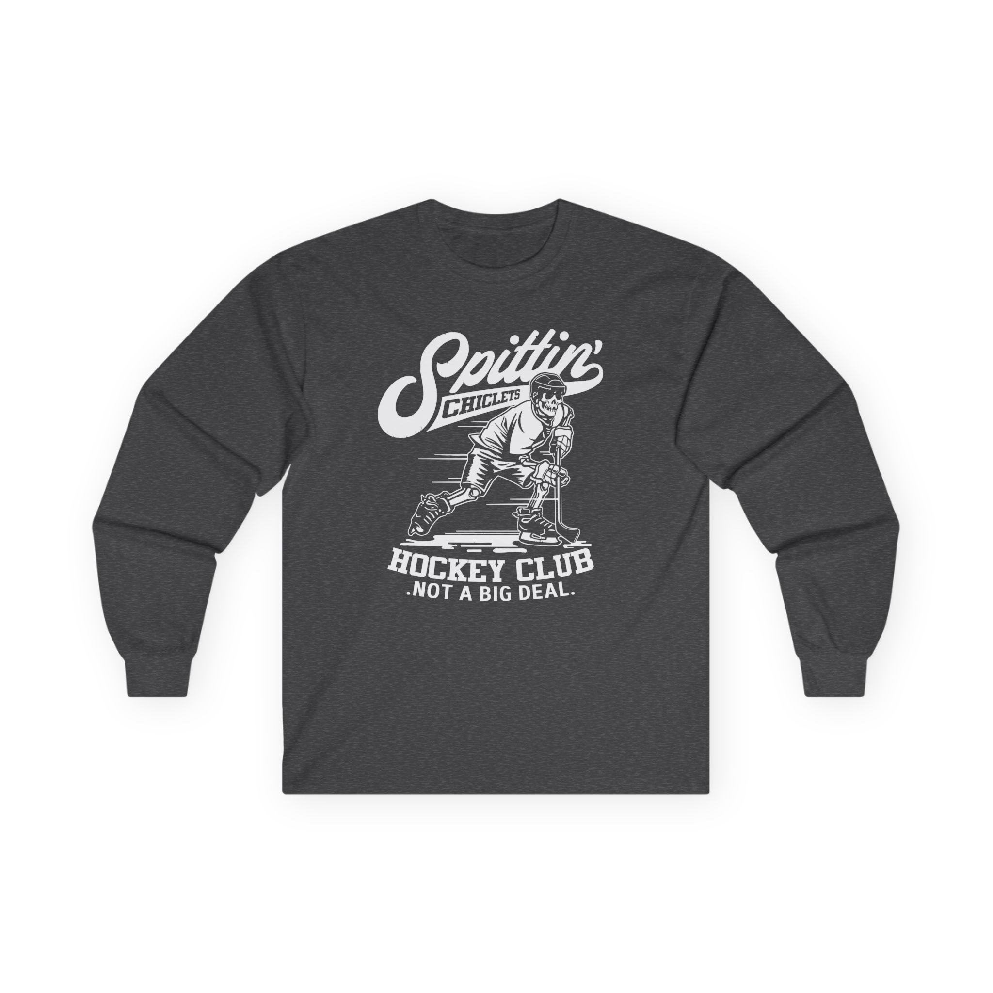 Spittin Chiclets Hockey Club Skul Unisex Ultra Cotton Long Sleeve Tee