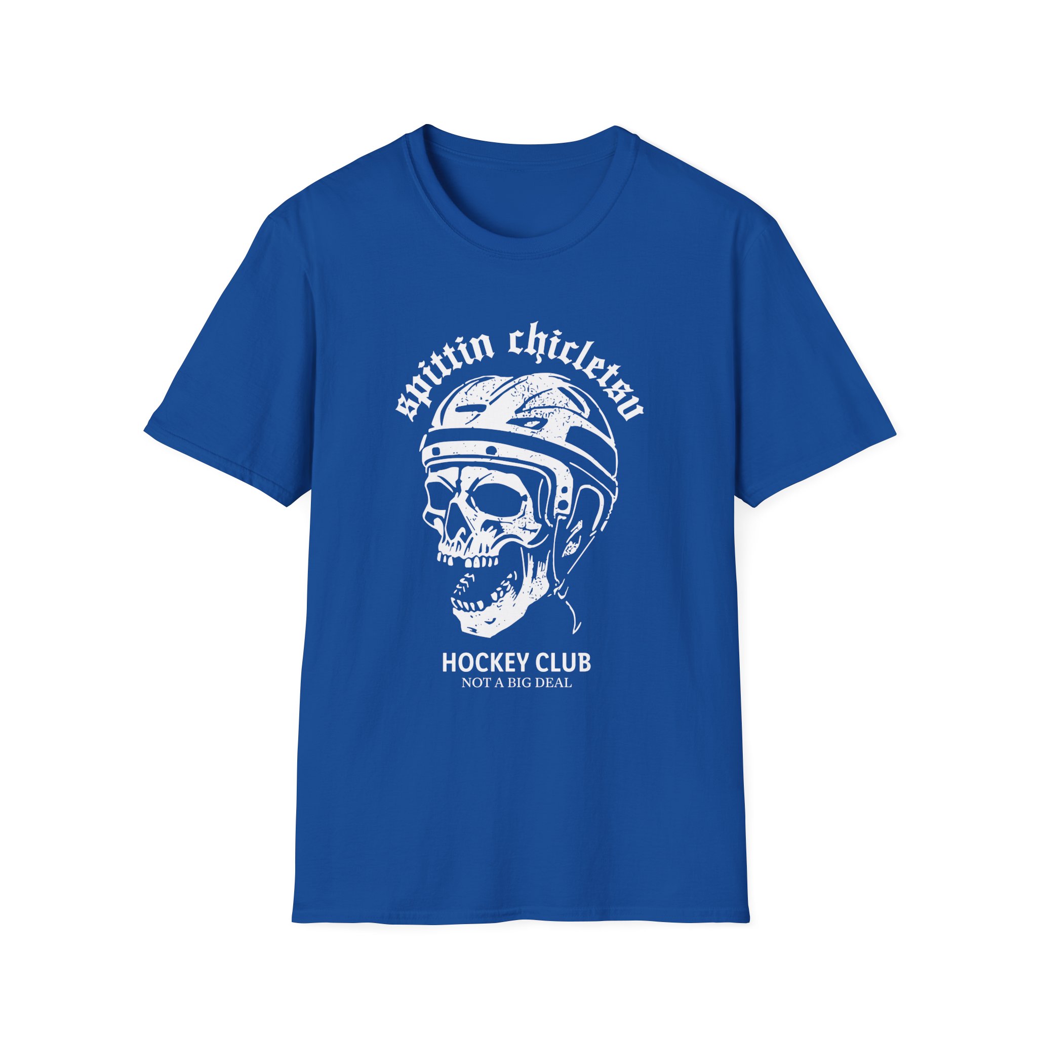 Spittin Chiclets Hockey Club Skul Unisex Softstyle T-Shirt