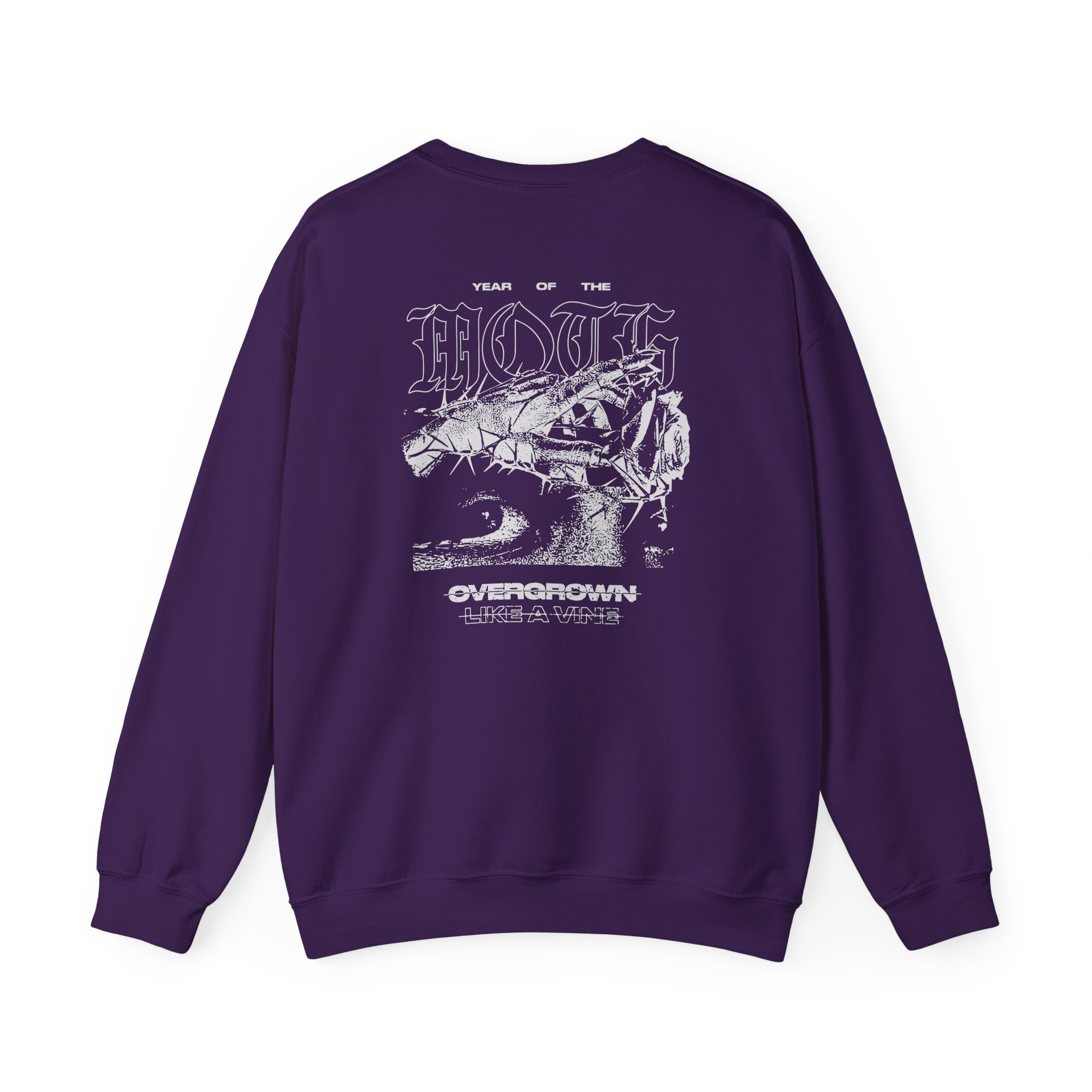Like Moths to Flames Overgrown Unisex Heavy Blendâ„¢ Crewneck Sweatshirt