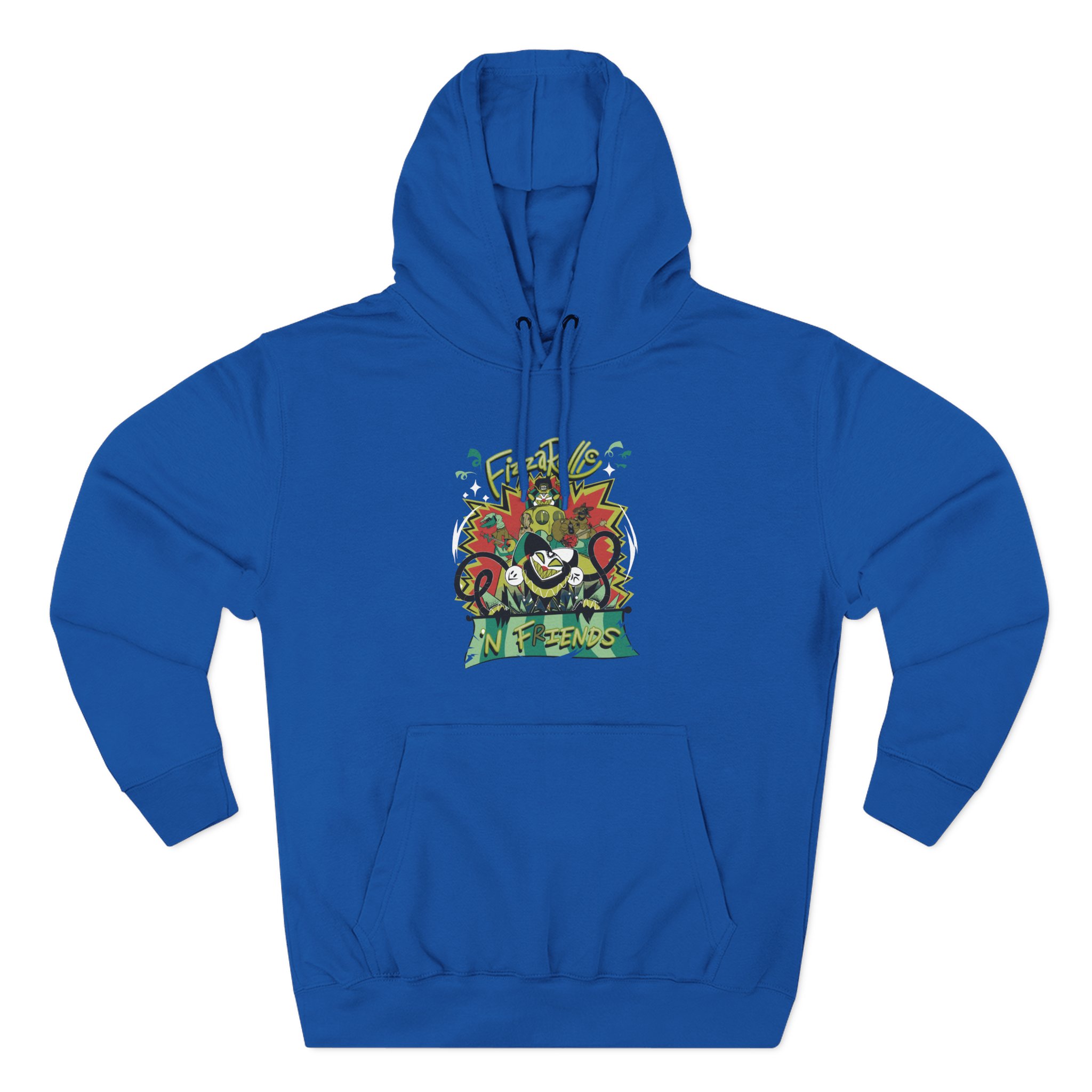 Helluva Boss Fizz N Friends Three-Panel Fleece Hoodie