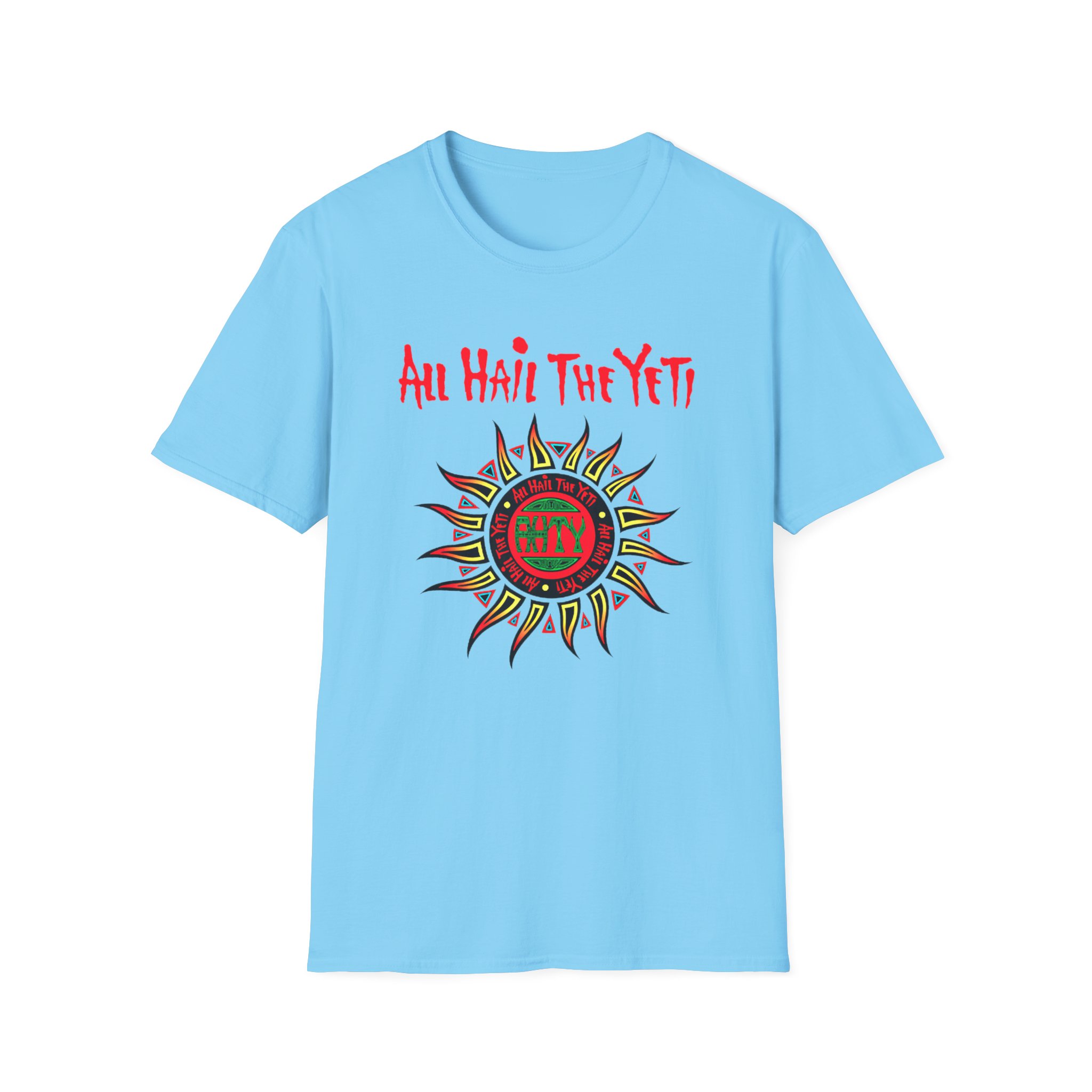 All Hail the Yeti Sun Unisex Softstyle T-Shirt