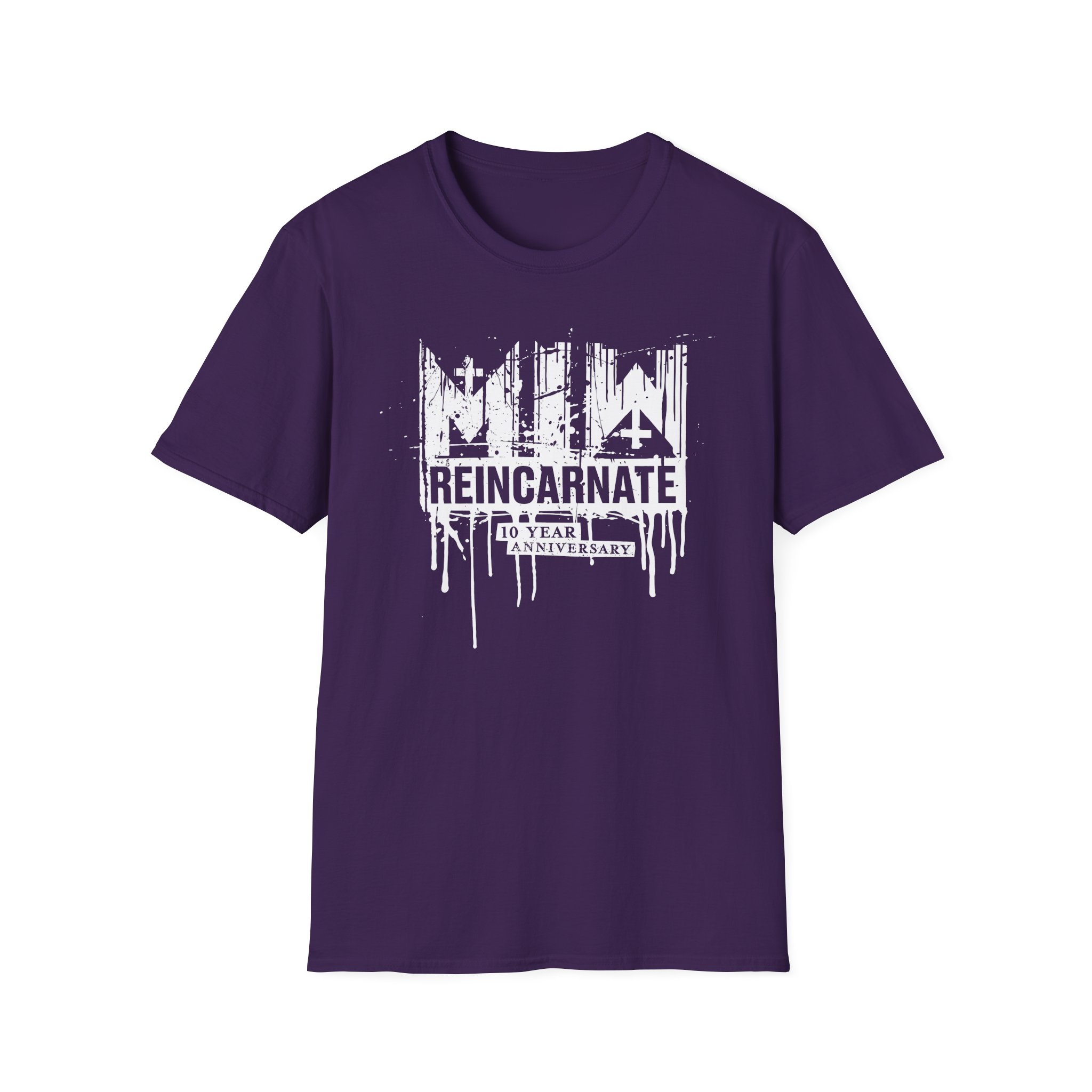 Motionless in White Reincarnate 10 Year Drip Logo Unisex Softstyle T-Shirt