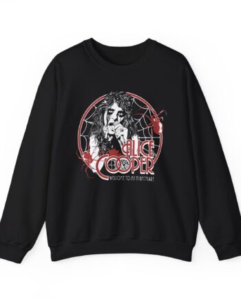 Alice Cooper Welcome to My Nightmare 50th Anniversary Spider Swarm Unisex Heavy Blend™ Crewneck Sweatshirt