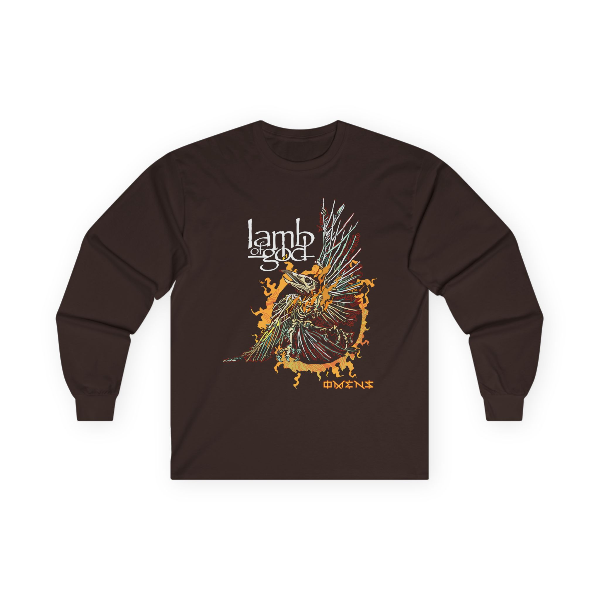 Lamb of God Omens Skeleton Eagle Unisex Ultra Cotton Long Sleeve Tee