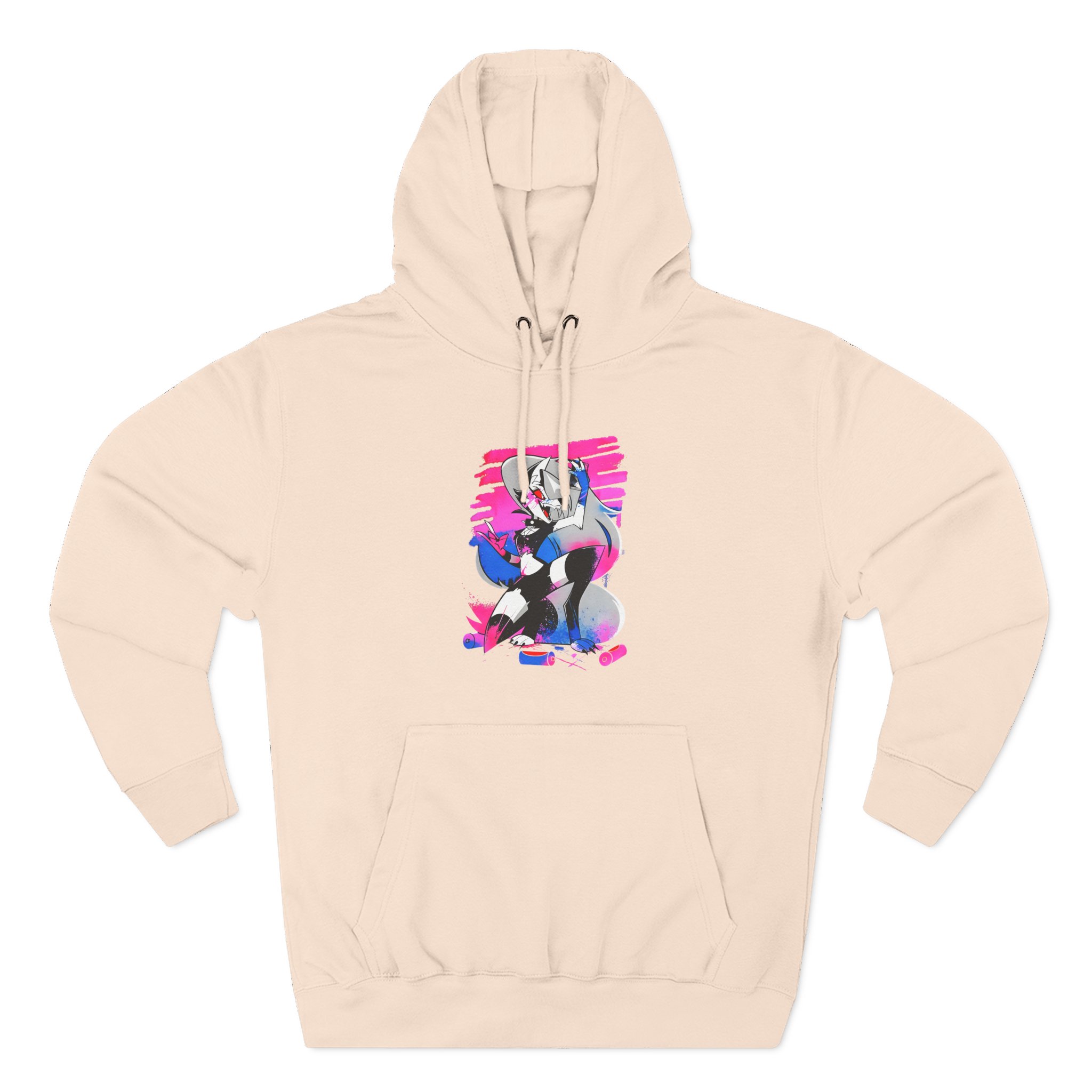 Helluva Boss Loona Micro Ribbed Three-Panel Fleece Hoodie