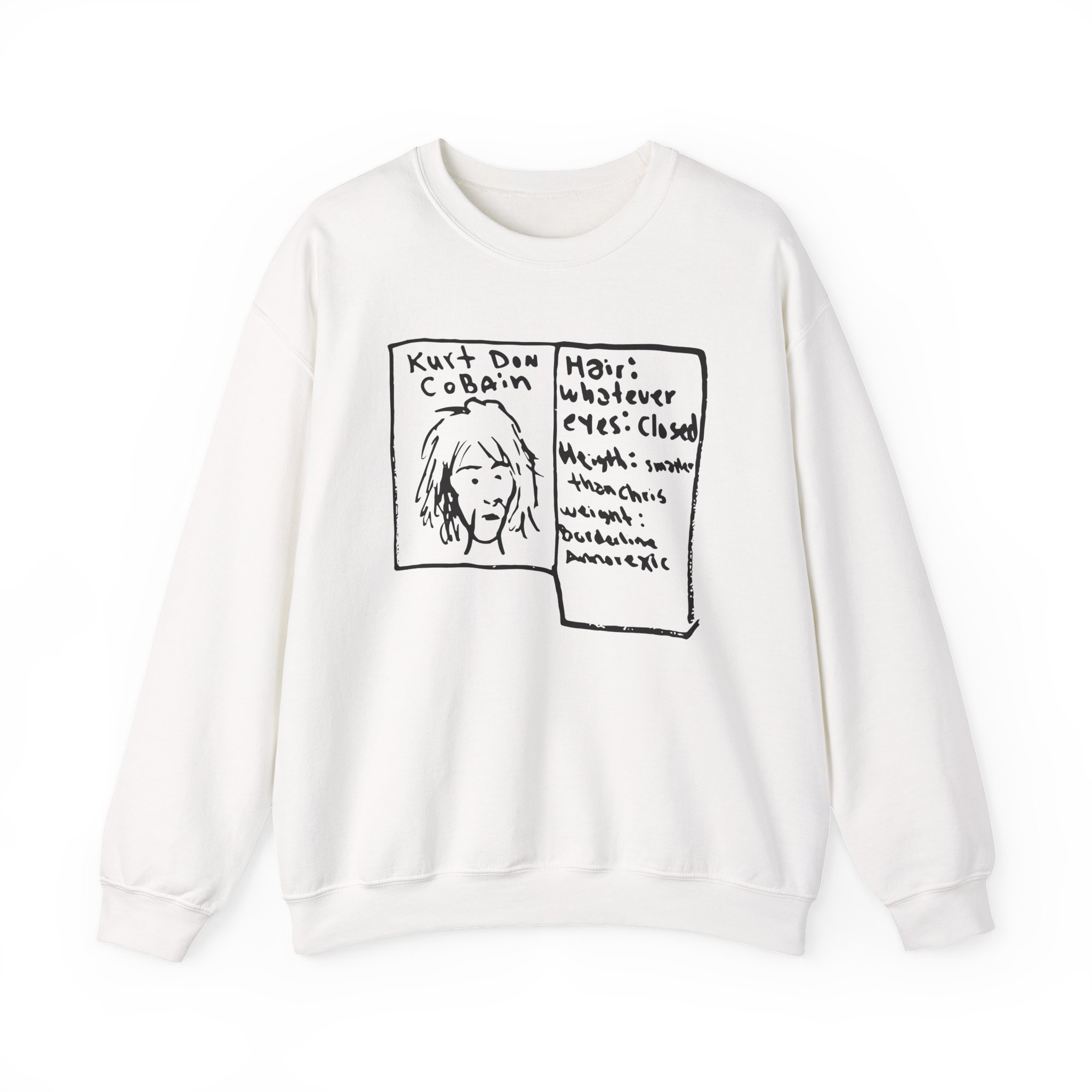 Kurt Cobain Kurt Don Profile Unisex Heavy Blendâ„¢ Crewneck Sweatshirt
