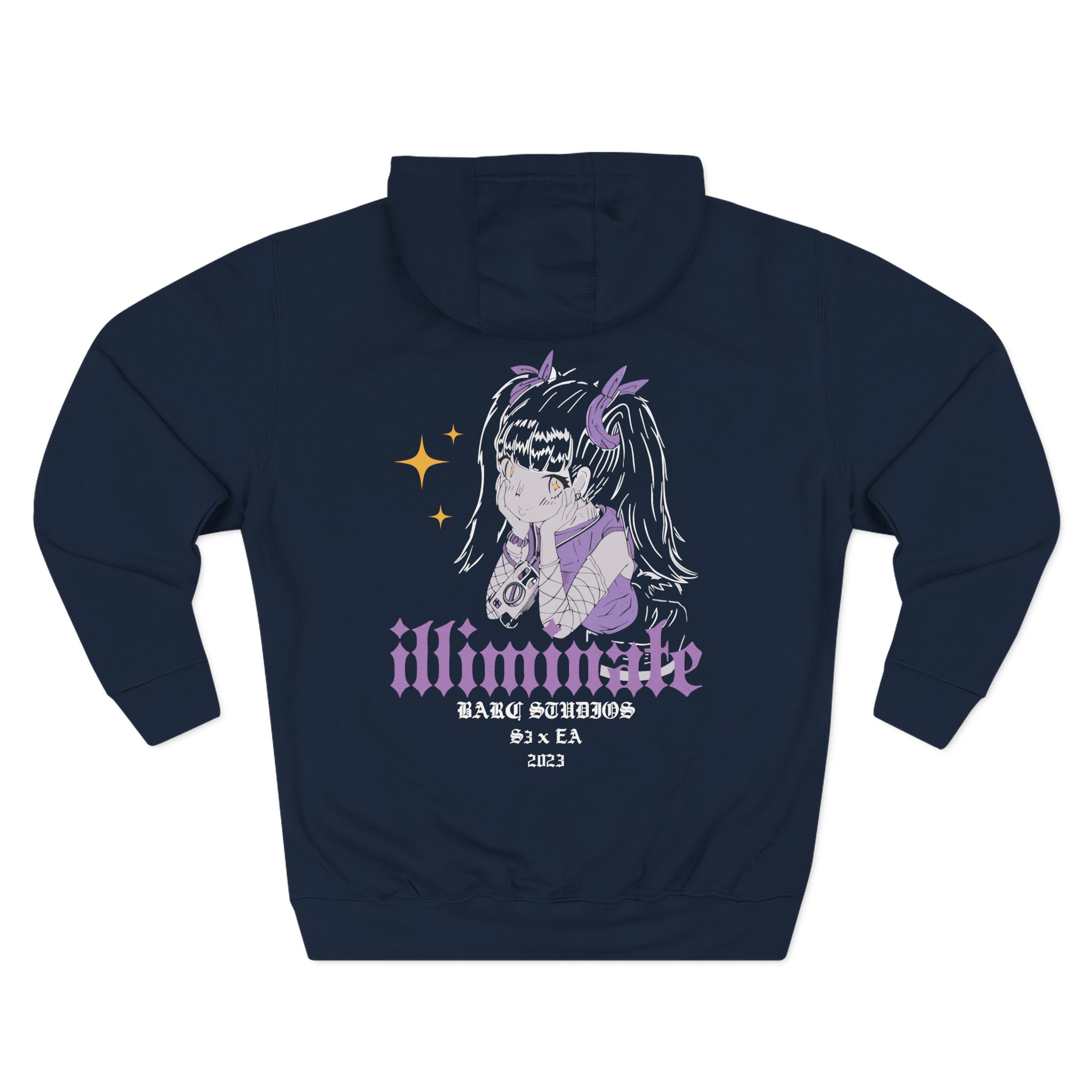 Illiminate darc studios Three-Panel Fleece Hoodie