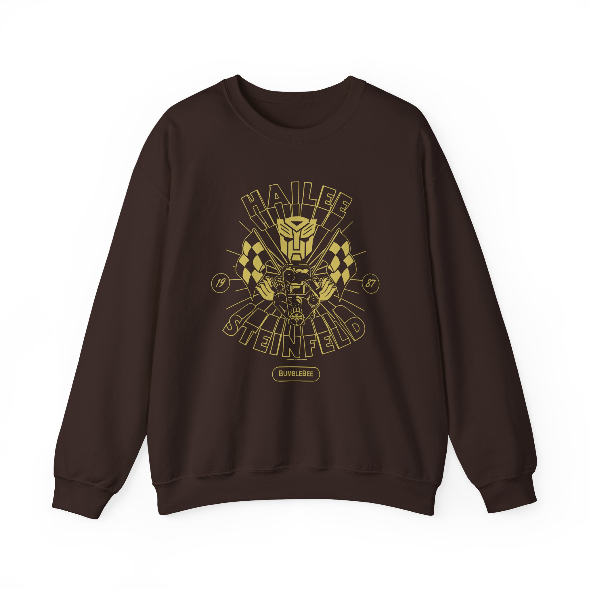 Hailee Steinfeld Bumblebee Garage Unisex Heavy Blendâ„¢ Crewneck Sweatshirt