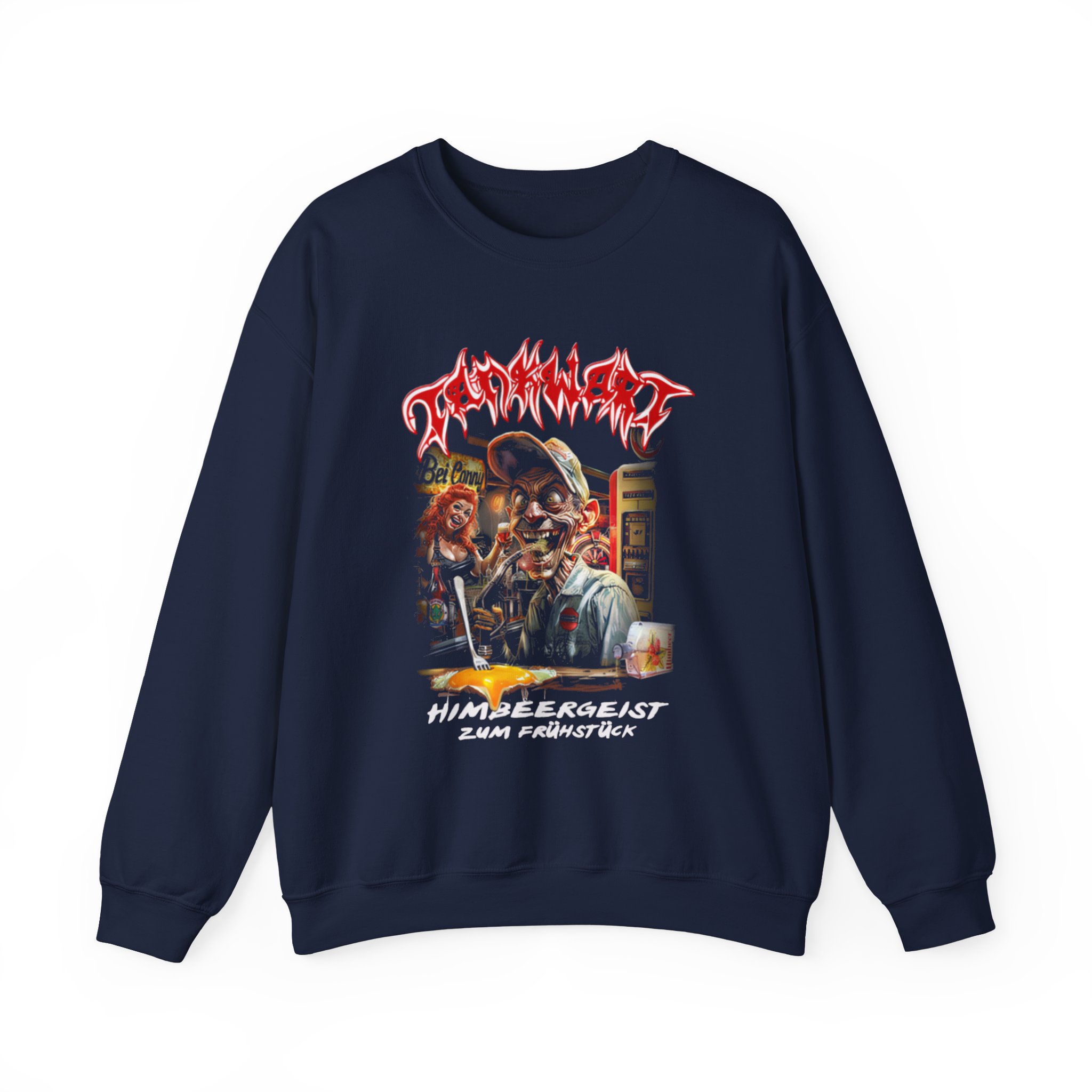 Tankard Himbeergeist Zum Frühstück Unisex Heavy Blend™ Crewneck Sweatshirt