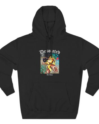 Desolated Bite Down Artwork Three-Panel Fleece Hoodie