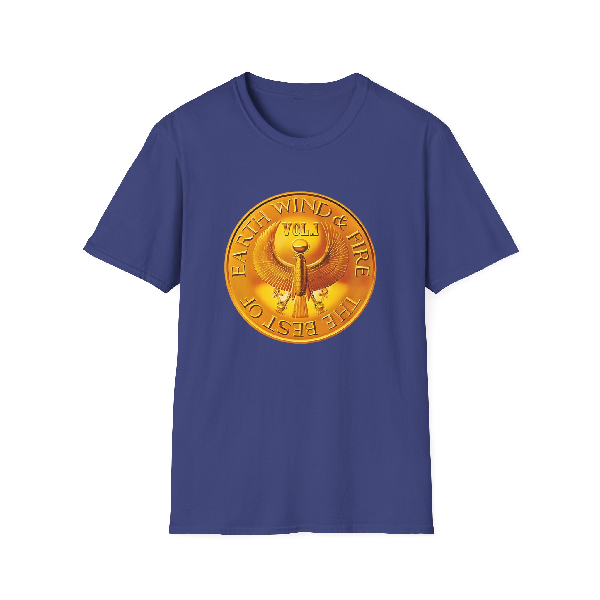 Earth Wind & Fire Medallion Teal Unisex Softstyle T-Shirt