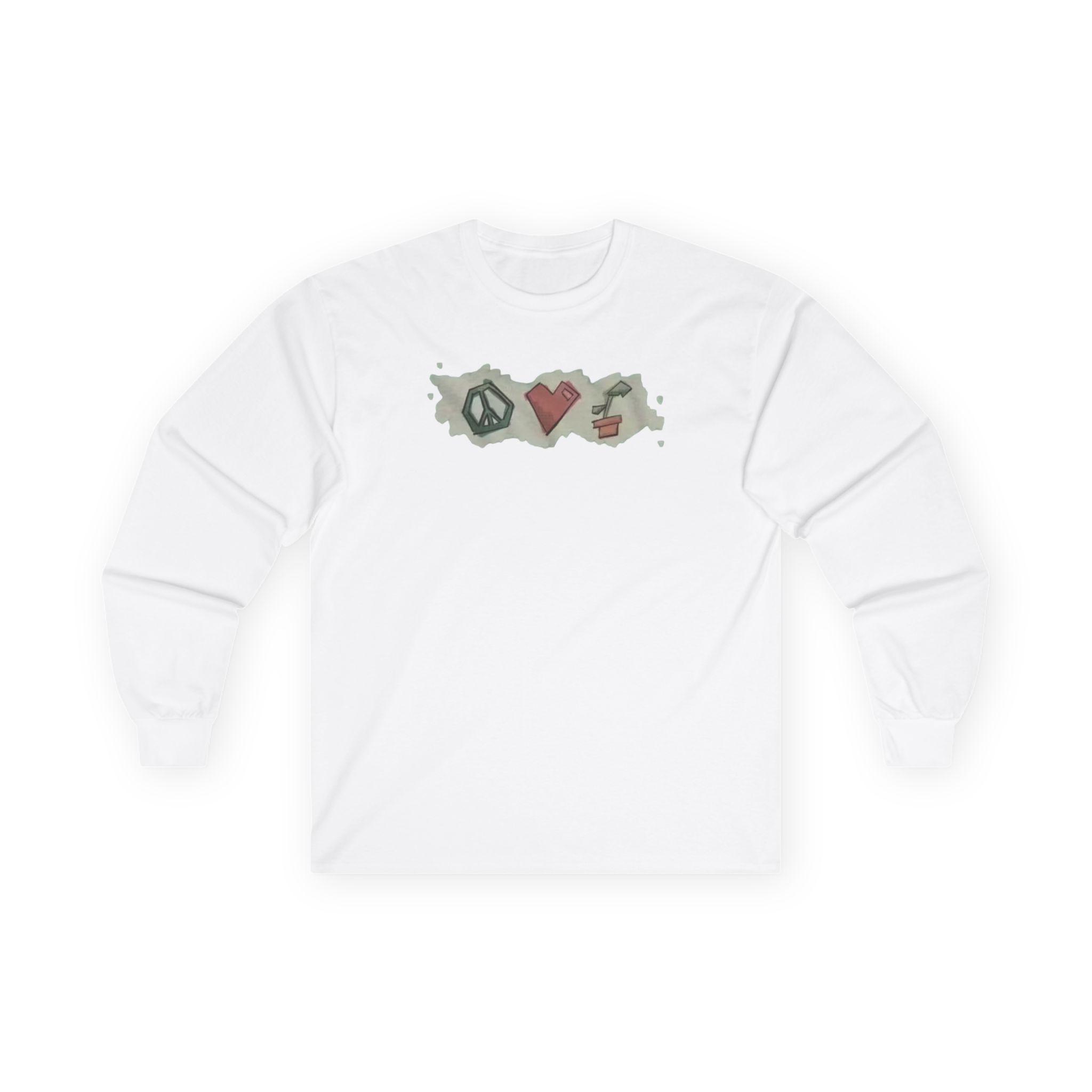 Mumbo Jumbo Peace, Love and Plants Unisex Ultra Cotton Long Sleeve Tee