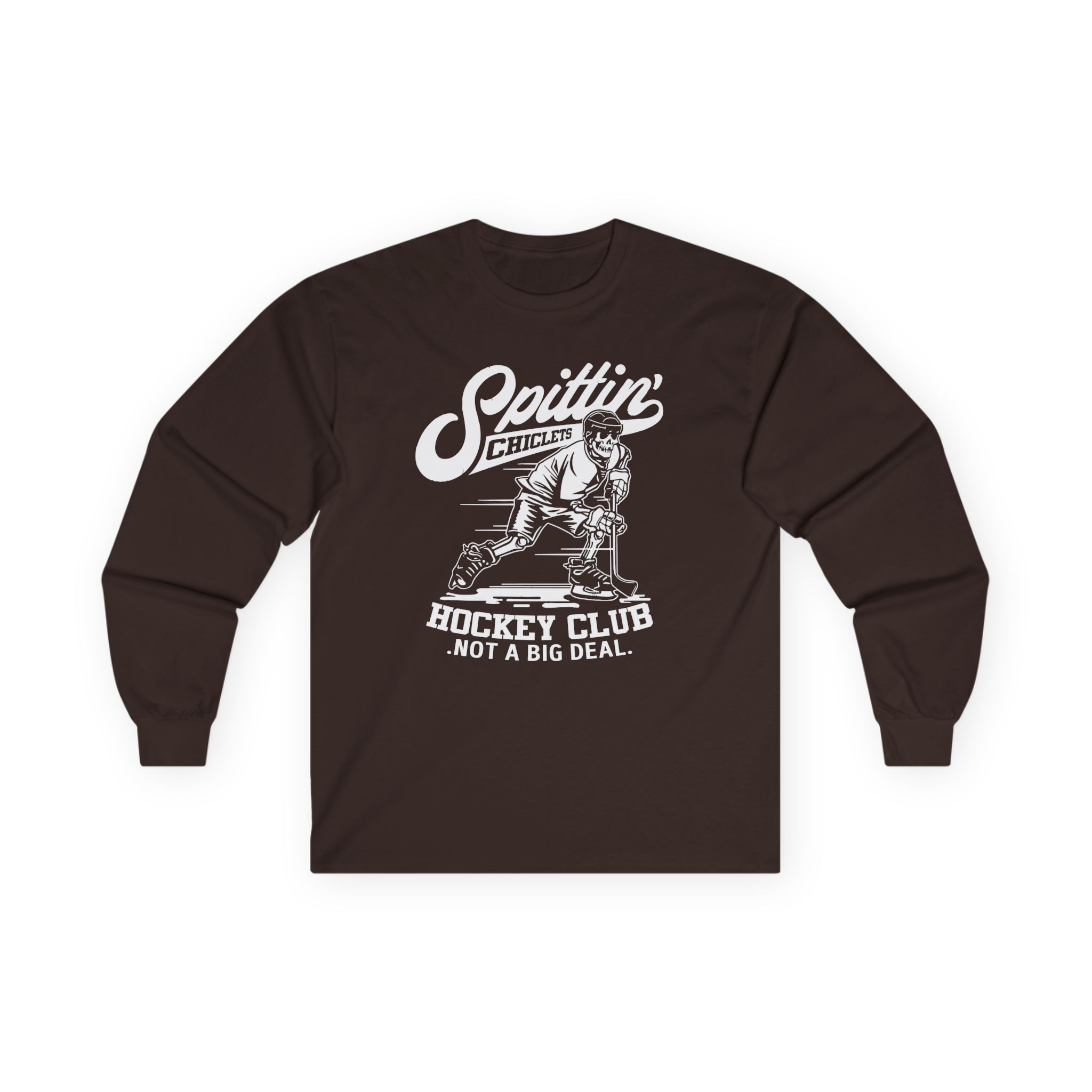 Spittin Chiclets Hockey Club Skul Unisex Ultra Cotton Long Sleeve Tee