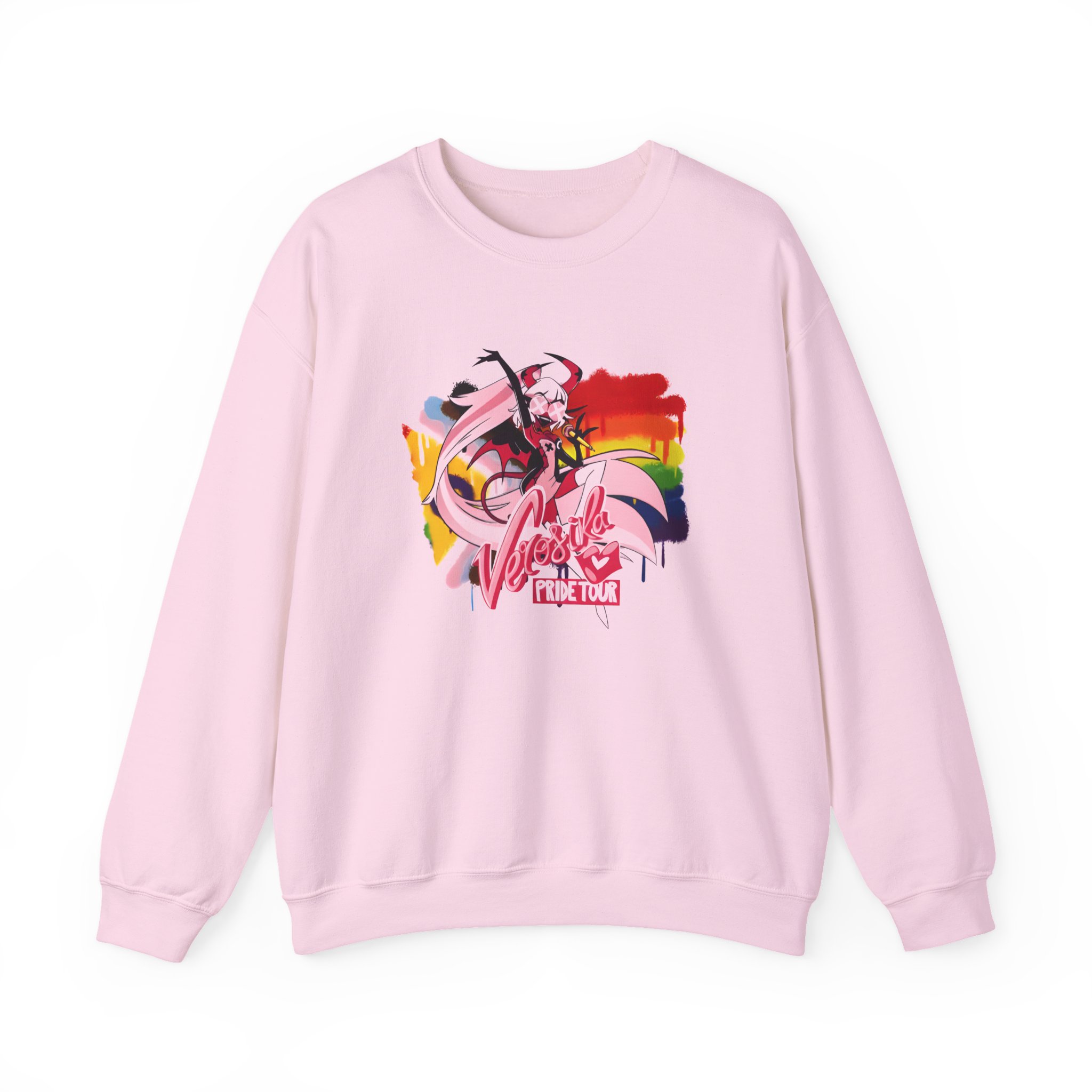 Helluva Boss Verosika Micro Ribbed Unisex Heavy Blendâ„¢ Crewneck Sweatshirt