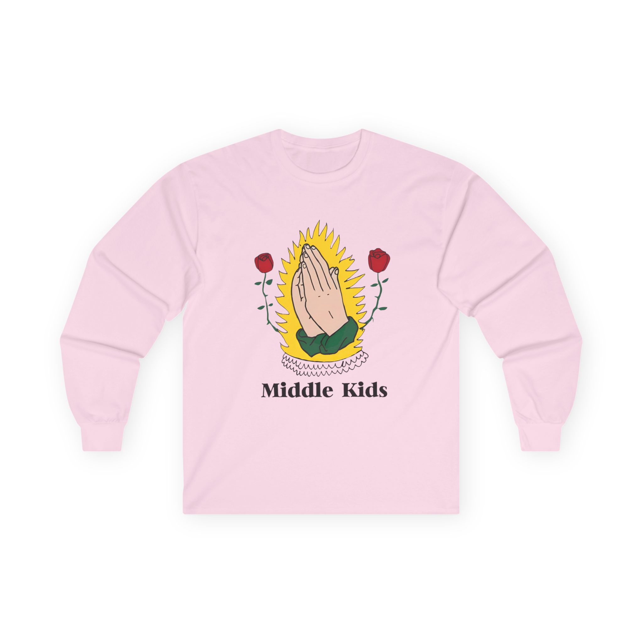 Middle Kids Praying Hands Unisex Ultra Cotton Long Sleeve Tee