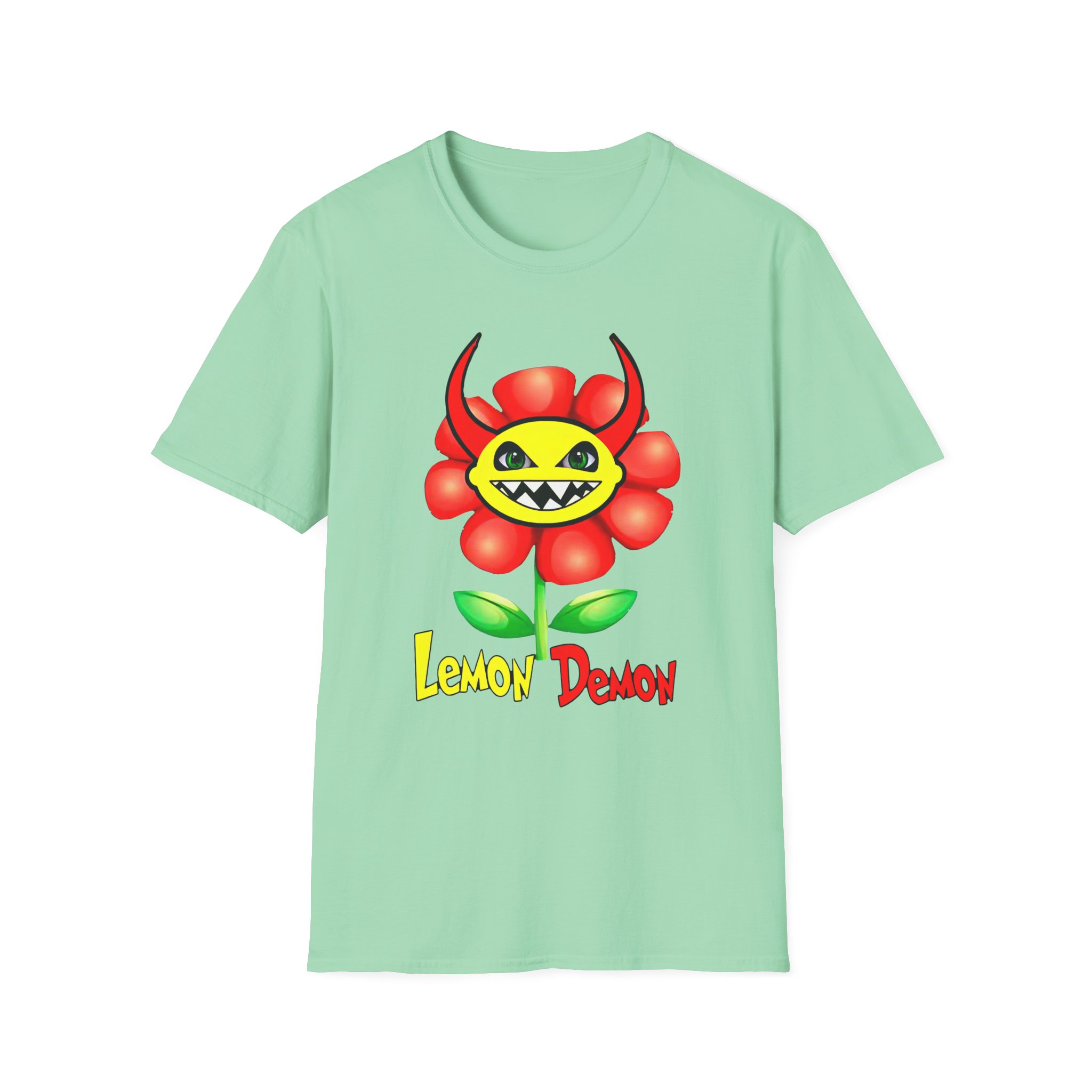 Lemon Demon Flower Unisex Softstyle T-Shirt