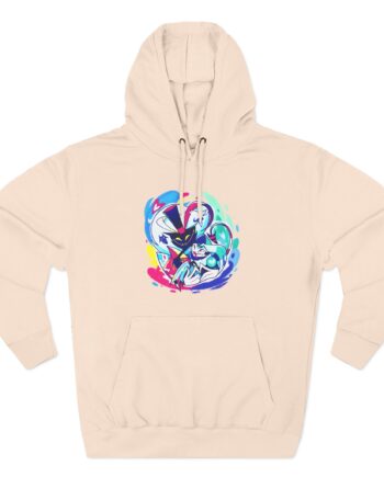 Helluva Boss Ozzie & Fizz Micro Ribbed Three-Panel Fleece Hoodie