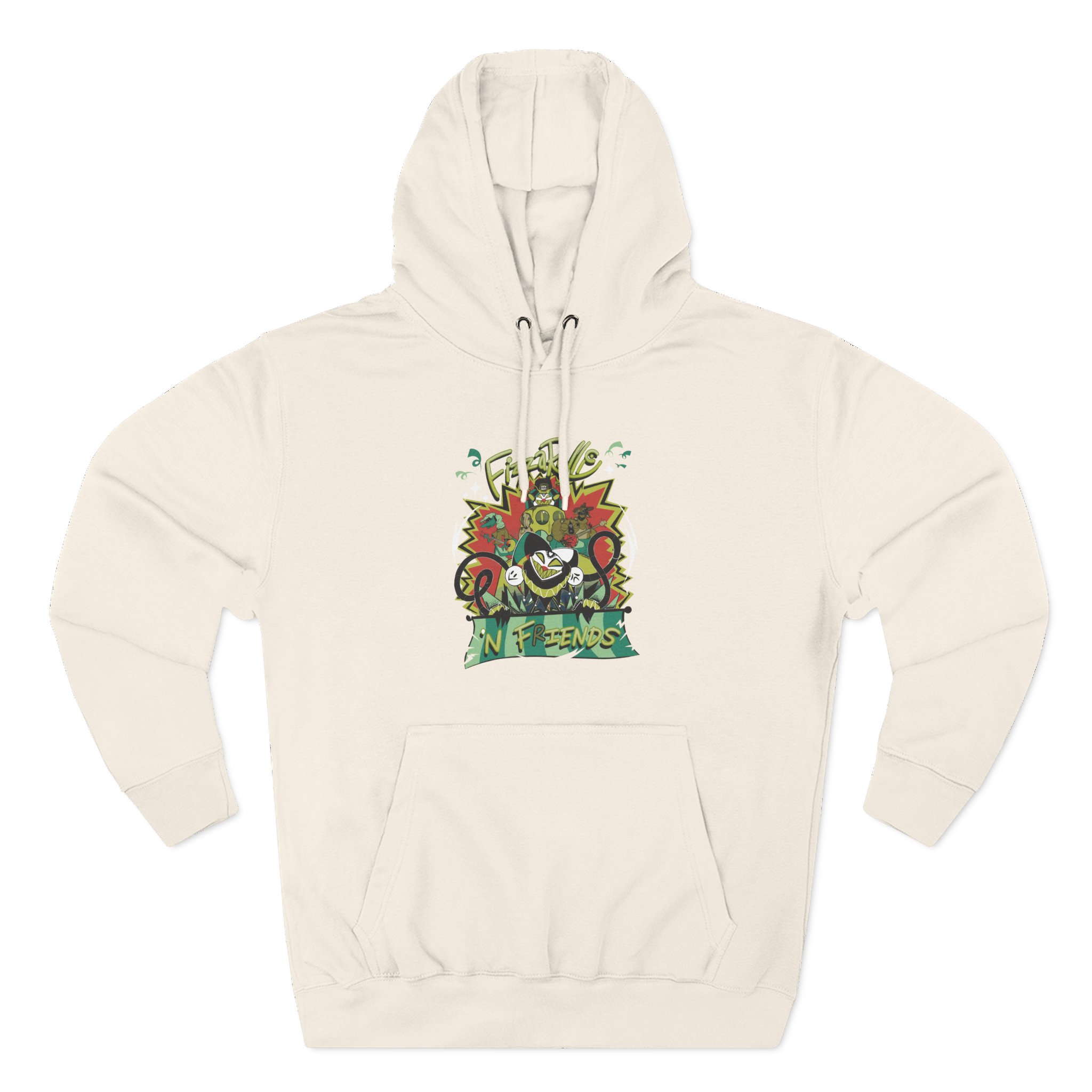 Helluva Boss Fizz N Friends Three-Panel Fleece Hoodie