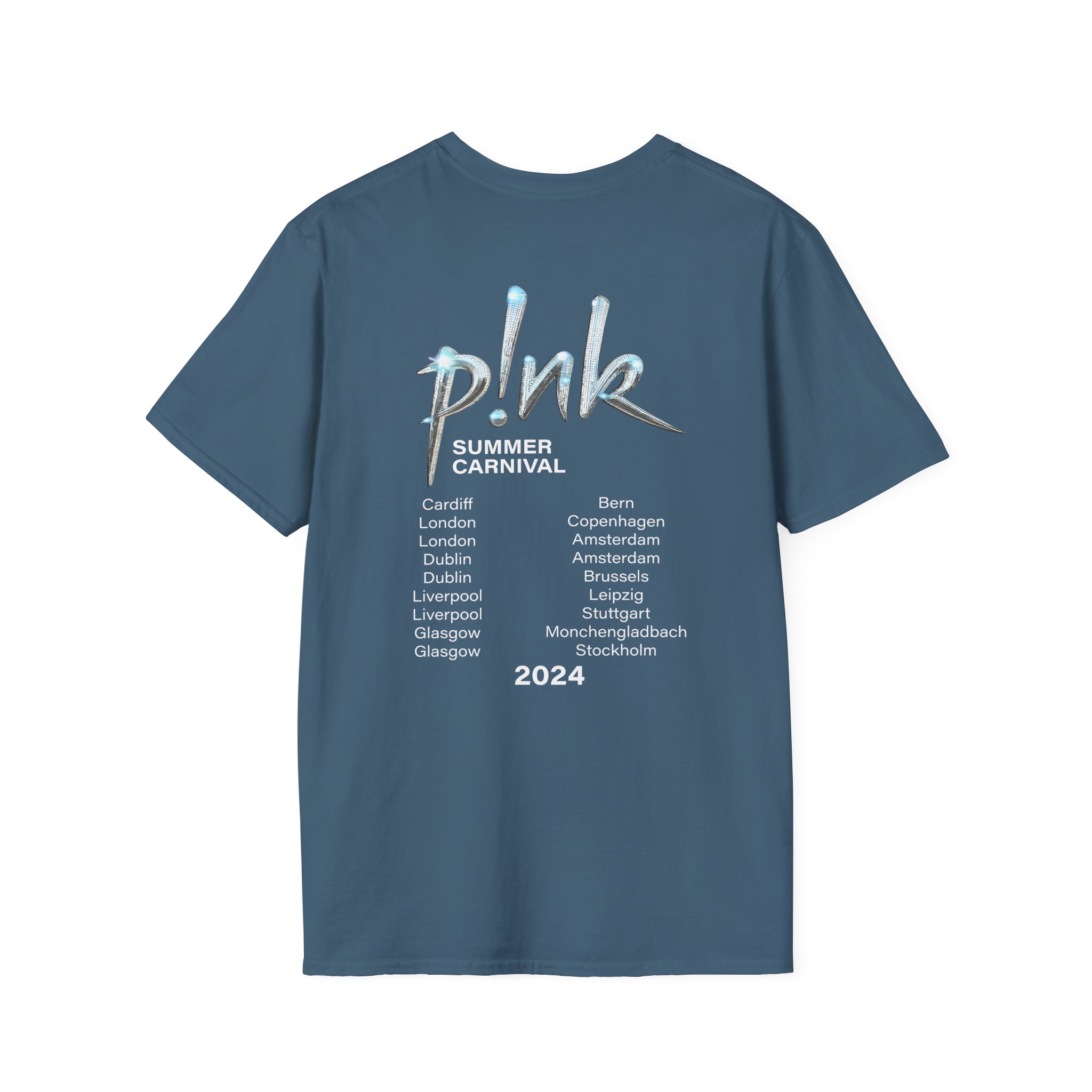 P!nk Split Tie Dye Unisex Softstyle T-Shirt