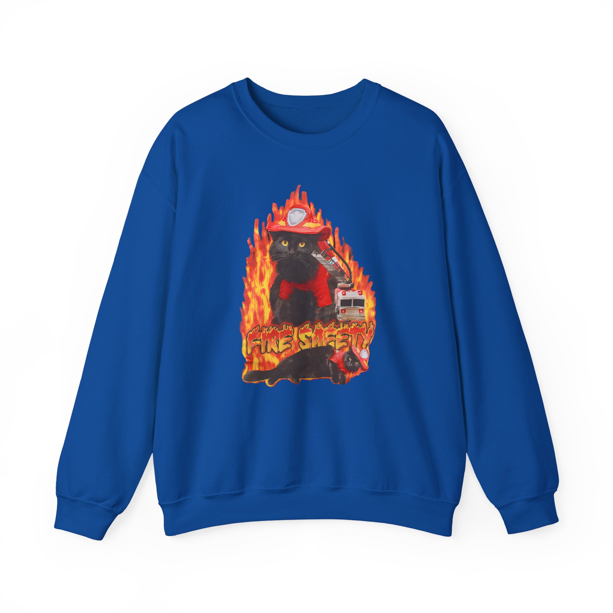 William Osman Fire Safety Unisex Heavy Blendâ„¢ Crewneck Sweatshirt