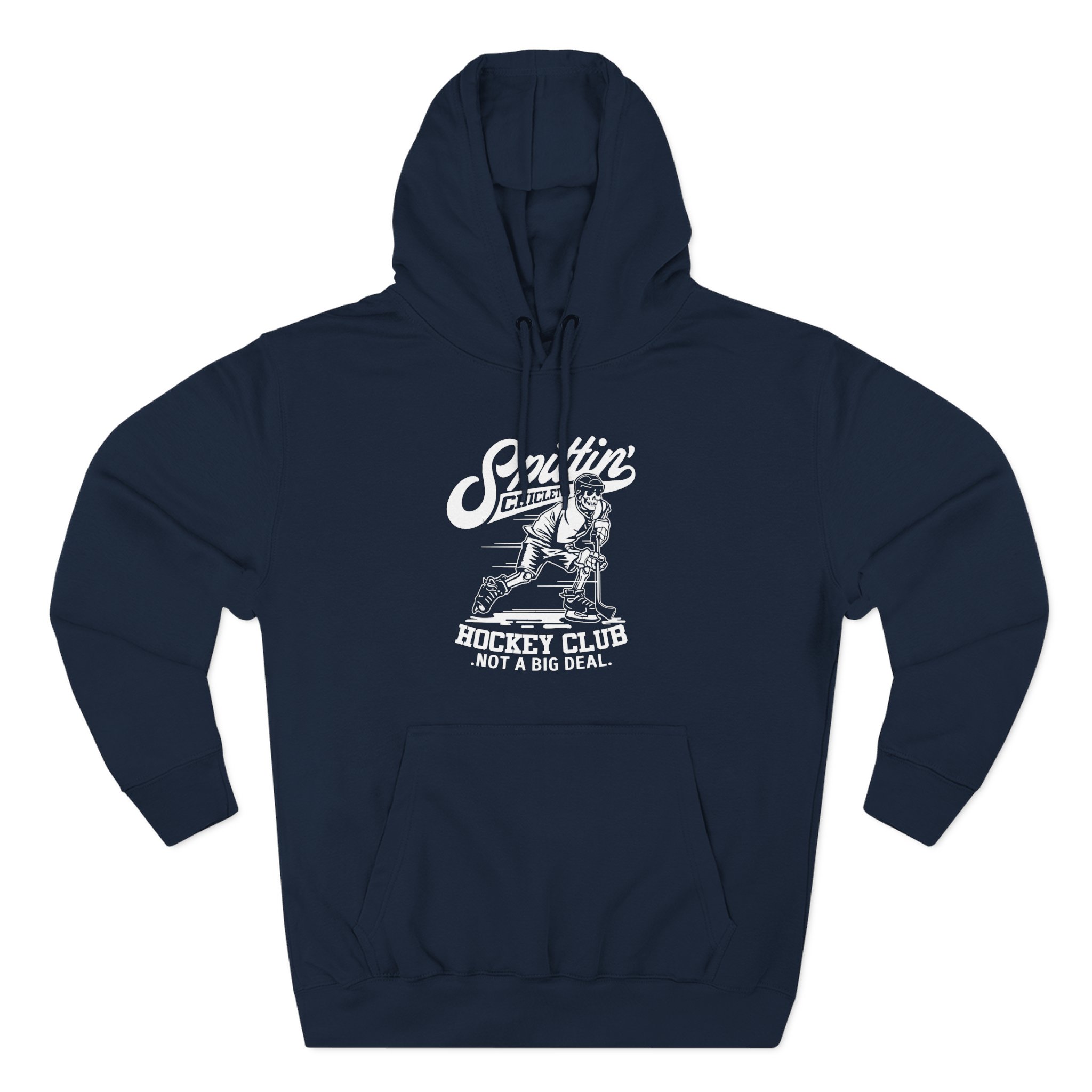 Spittin Chiclets Hockey Club Skul Three-Panel Fleece Hoodie