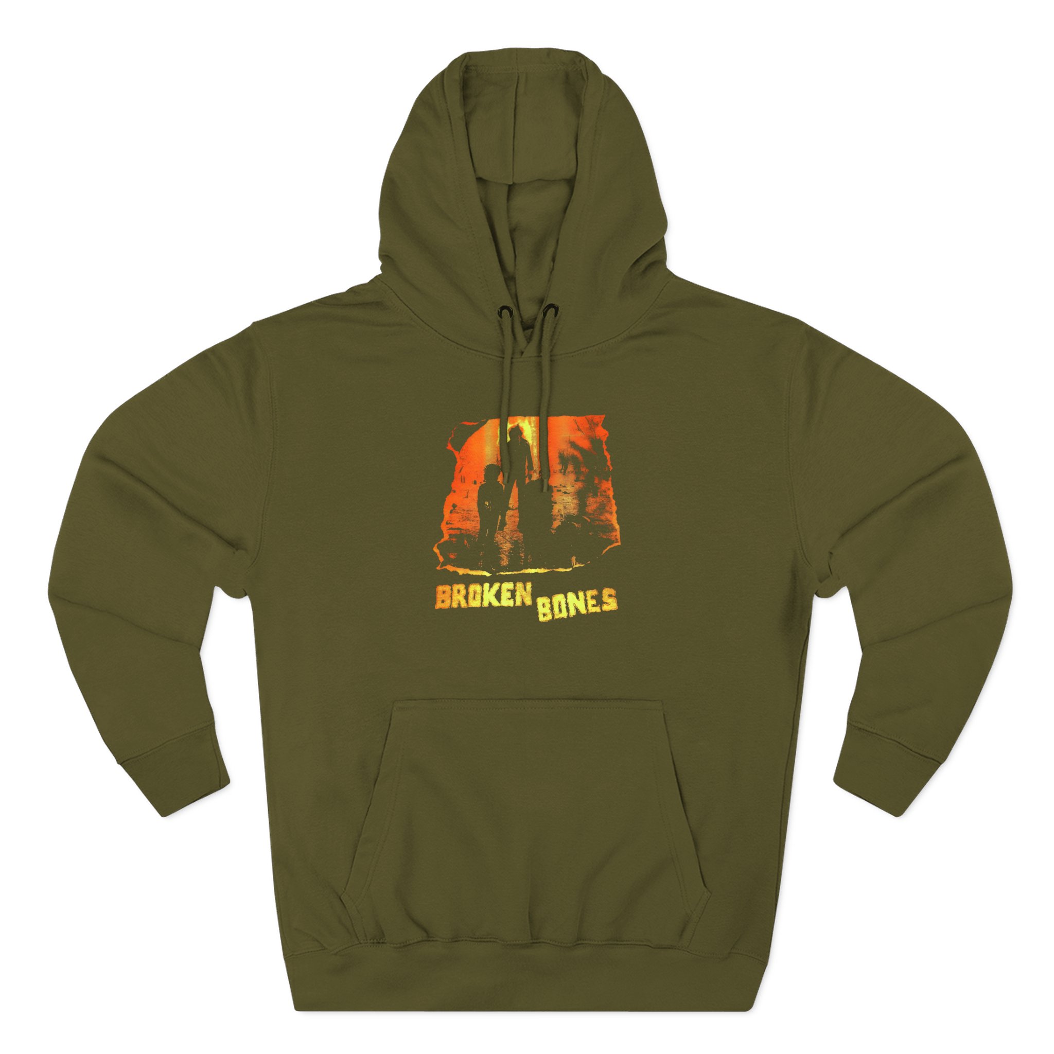 Broken Bones Three-Panel Fleece Hoodie