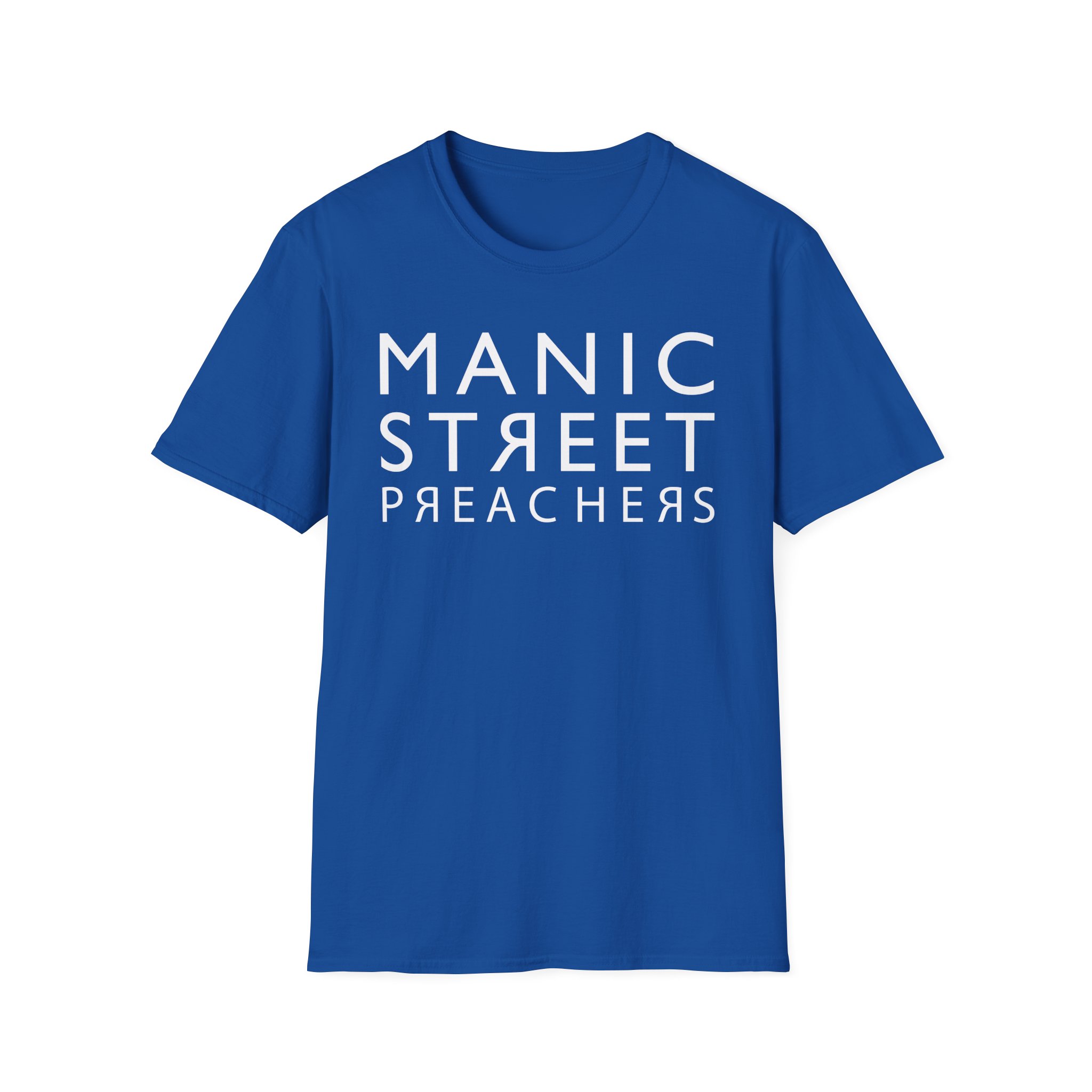 Manic Street Preachers Reversed Logo Unisex Softstyle T-Shirt