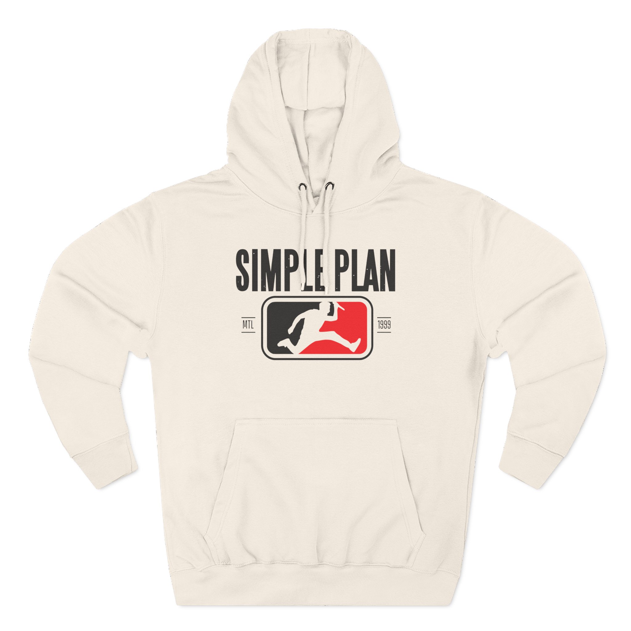 Simple Plan Three-Panel Fleece Hoodie