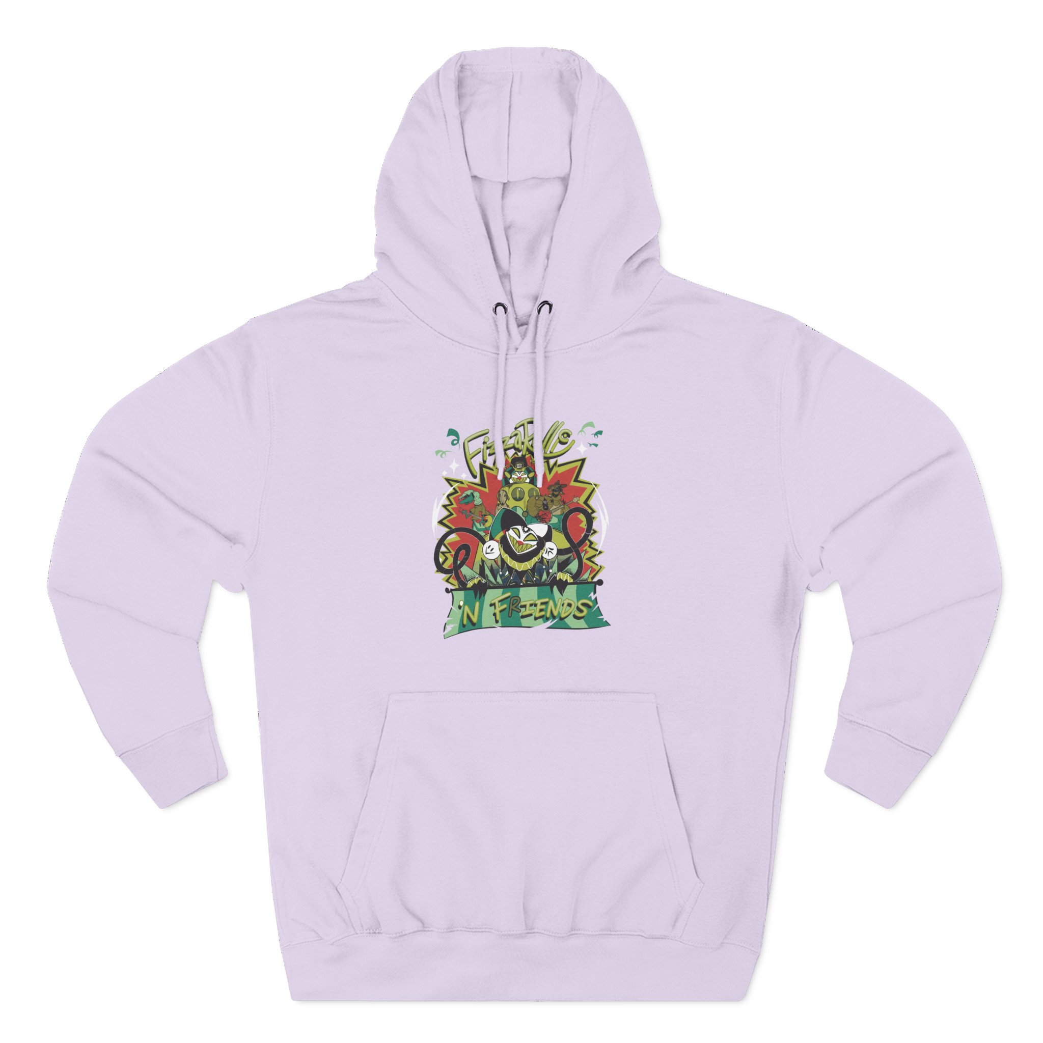 Helluva Boss Fizz N Friends Three-Panel Fleece Hoodie