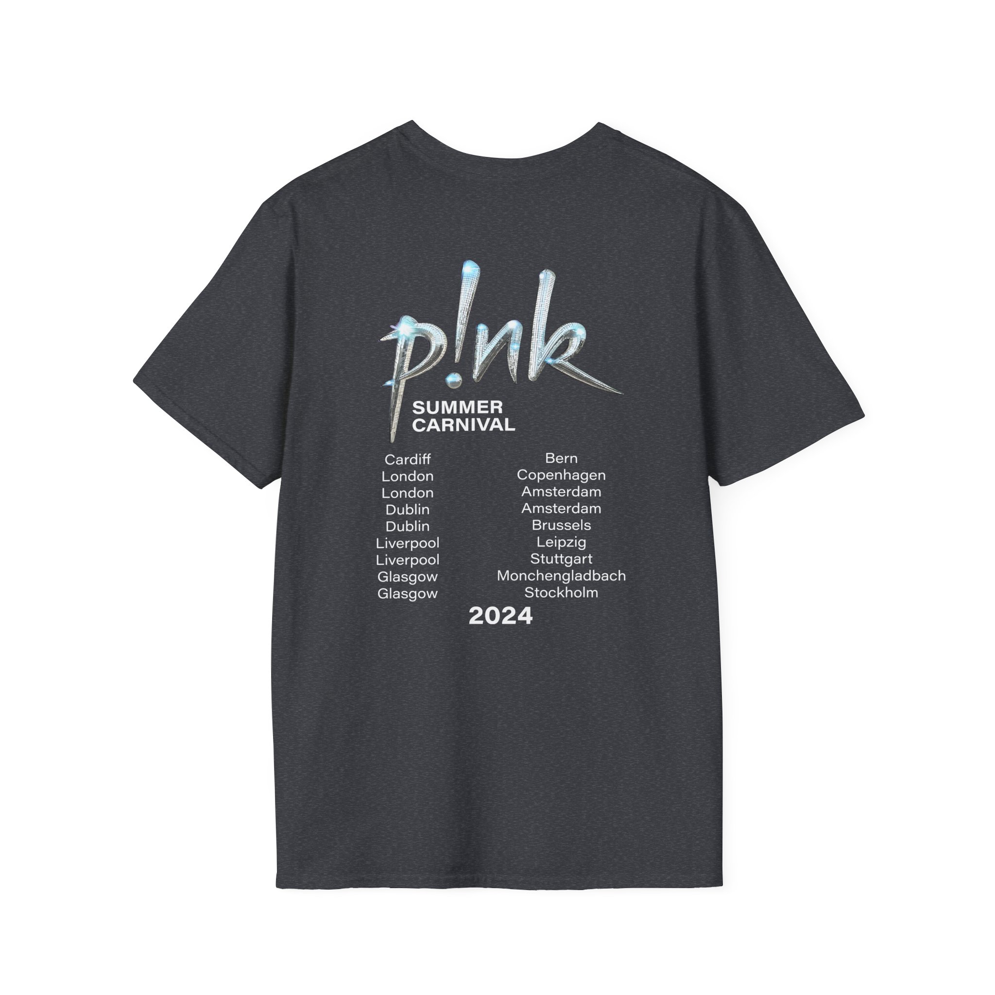 P!nk Split Tie Dye Unisex Softstyle T-Shirt