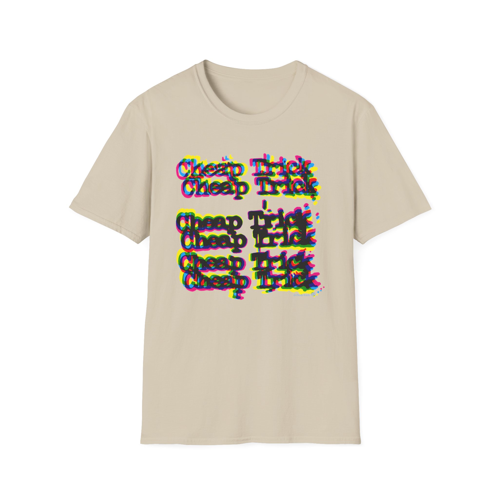 Cheap Trick 3d Logo Unisex Softstyle T-Shirt
