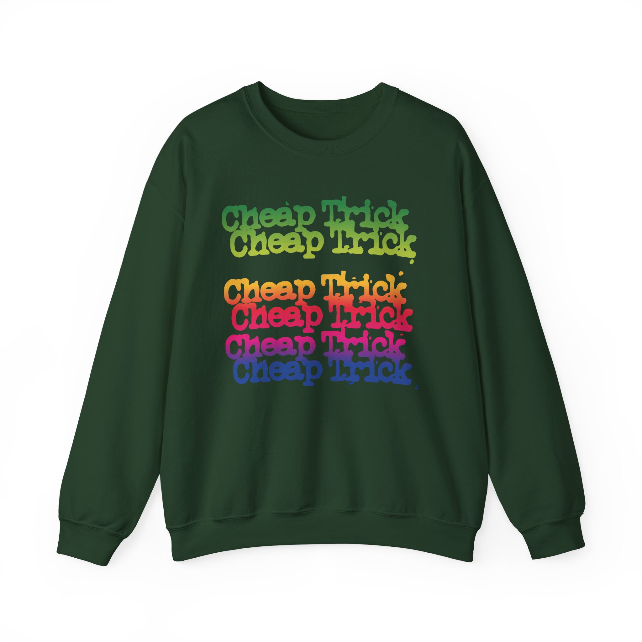 Cheap Trick Rainbow Unisex Heavy Blendâ„¢ Crewneck Sweatshirt