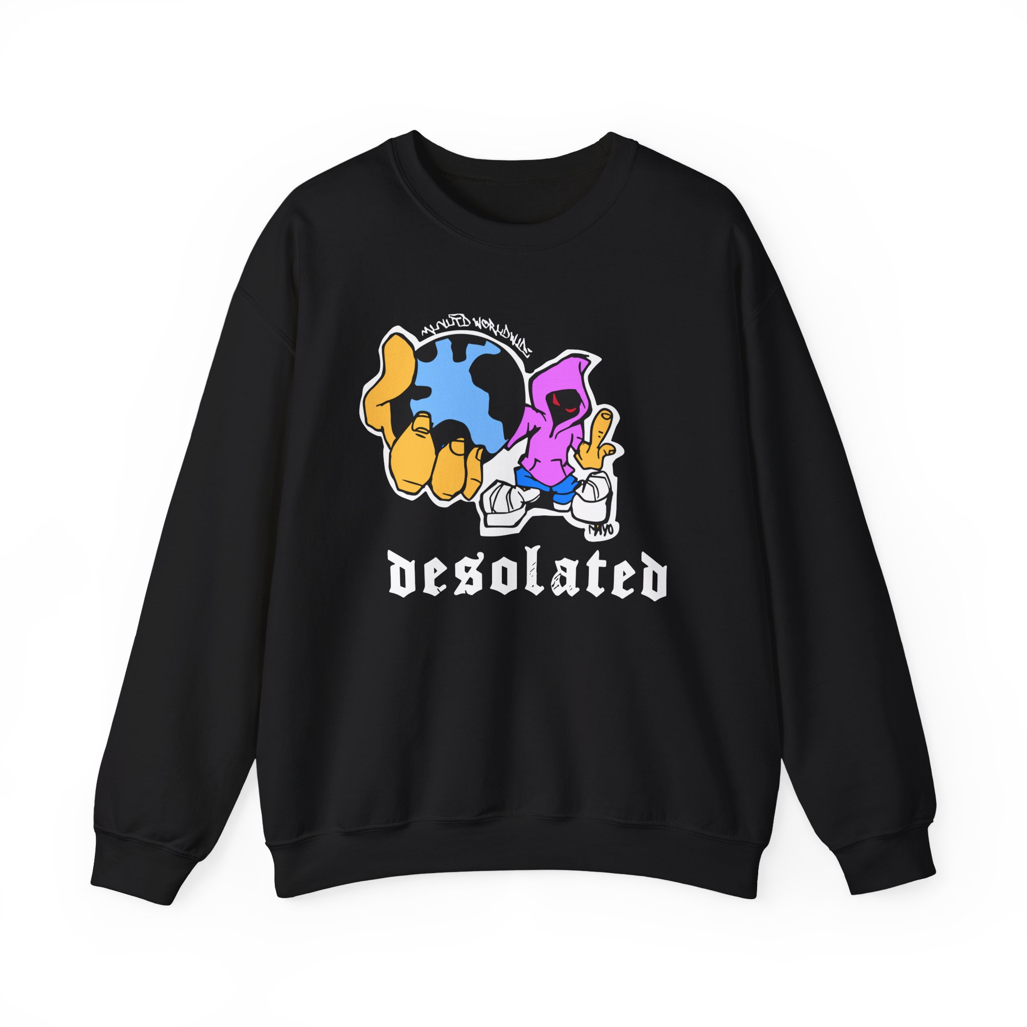 Desolated Globe Unisex Heavy Blendâ„¢ Crewneck Sweatshirt