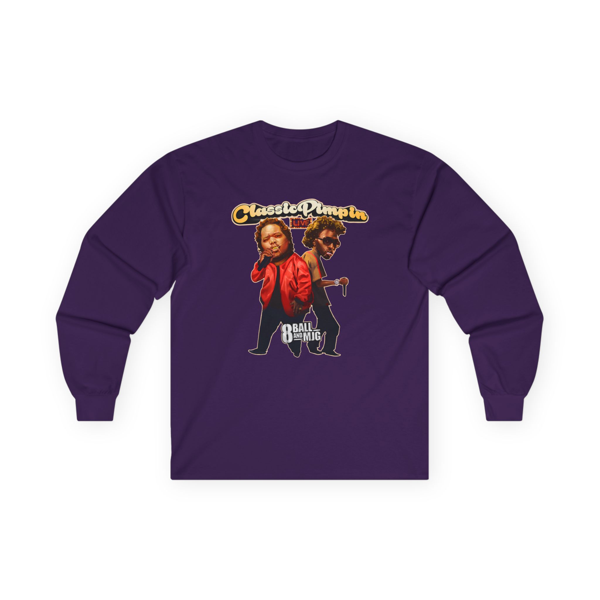 8ball Mjg Classic Pimpin Unisex Ultra Cotton Long Sleeve Tee