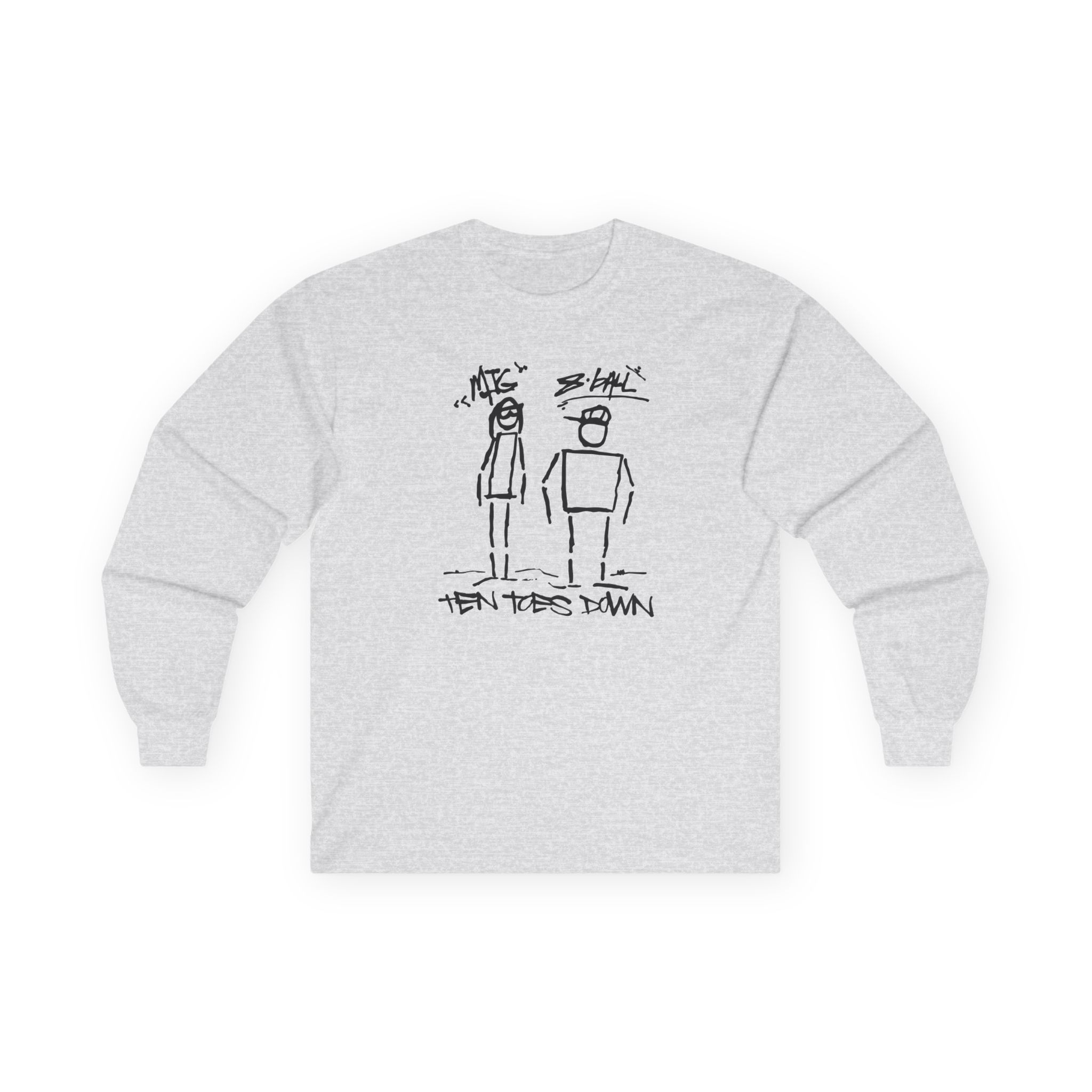 8ball Mjg Ten Toes Down Unisex Ultra Cotton Long Sleeve Tee