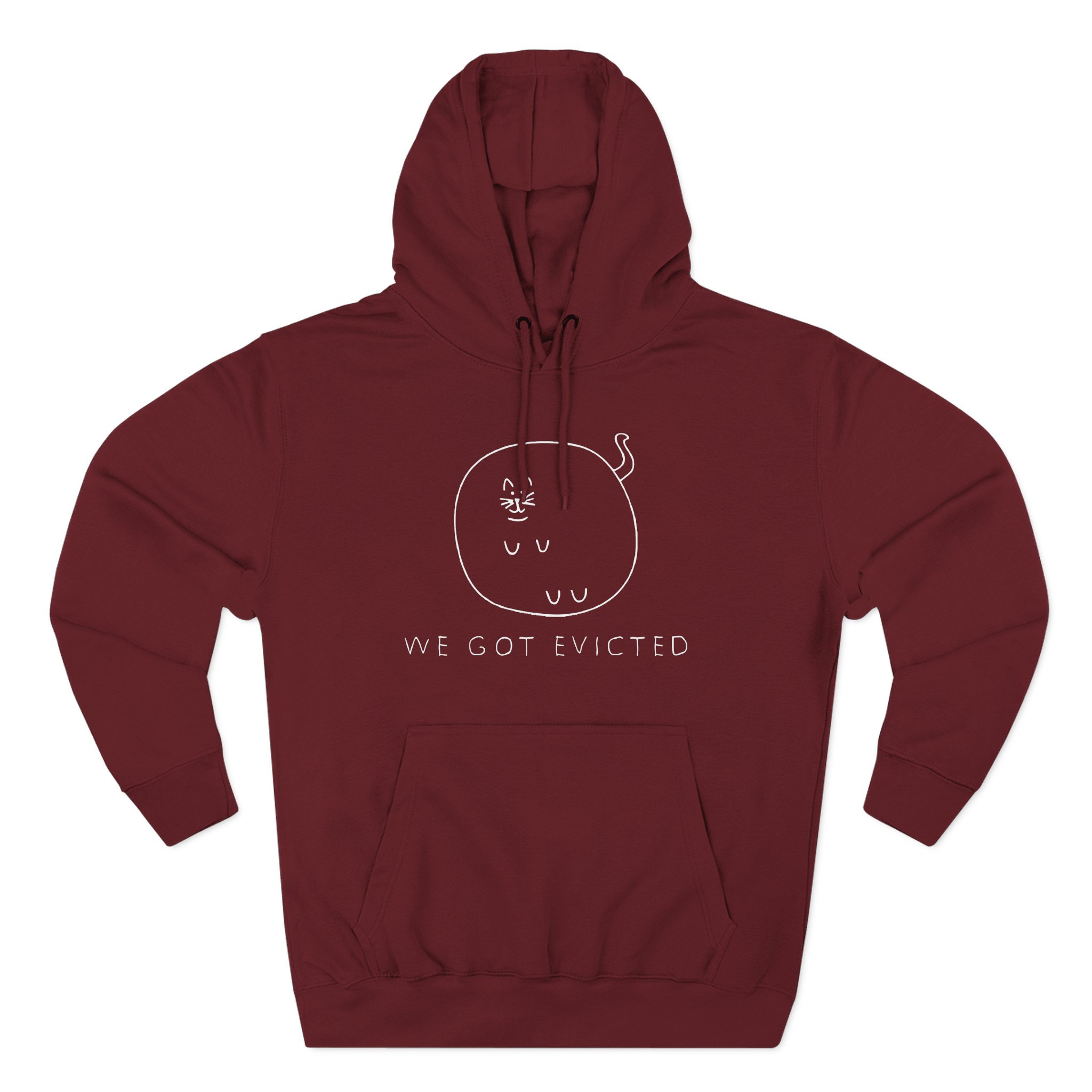 William Osman We Got Evicted Three-Panel Fleece Hoodie