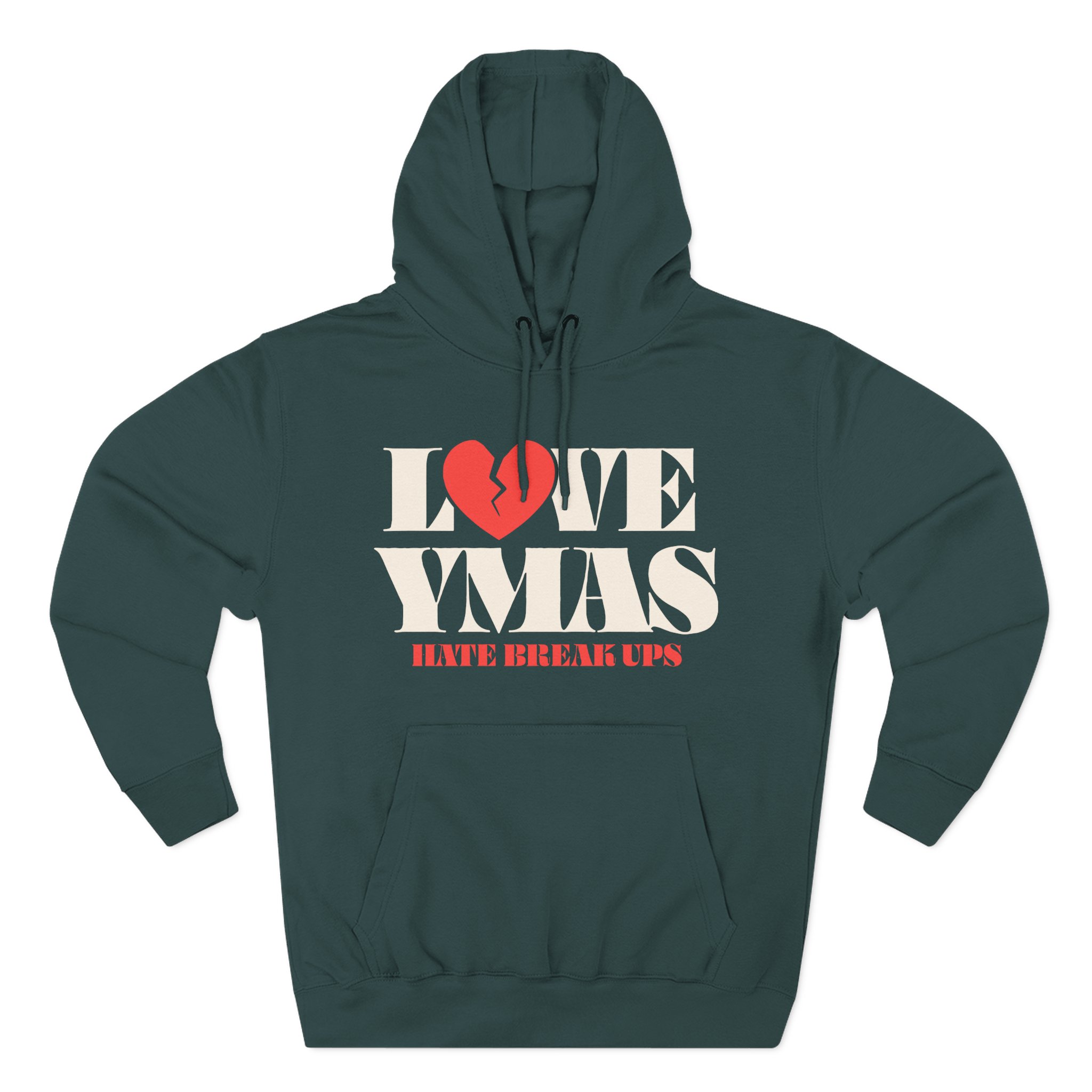 You Me at Six Love Ymas, Hate Breakups Three-Panel Fleece Hoodie