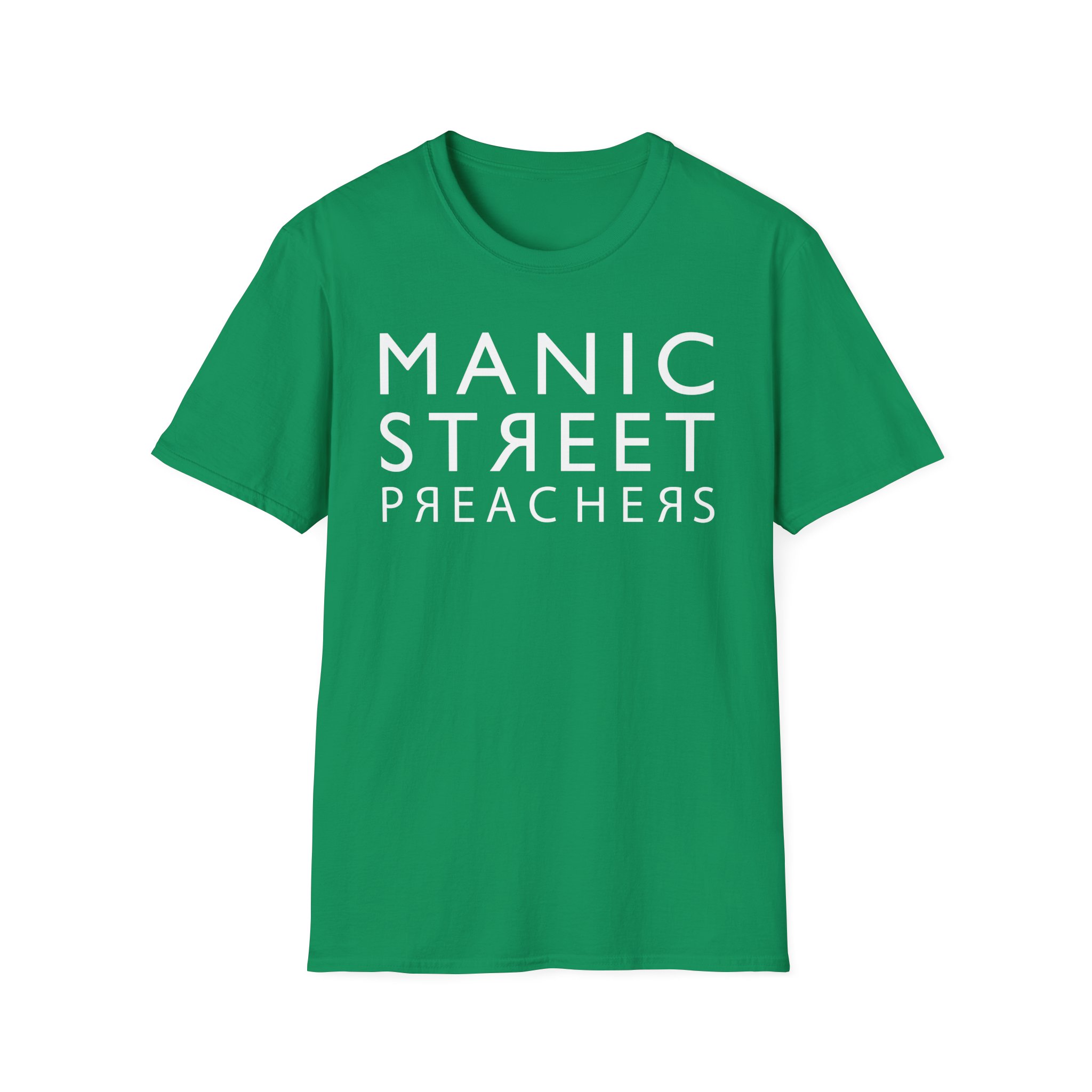 Manic Street Preachers Reversed Logo Unisex Softstyle T-Shirt