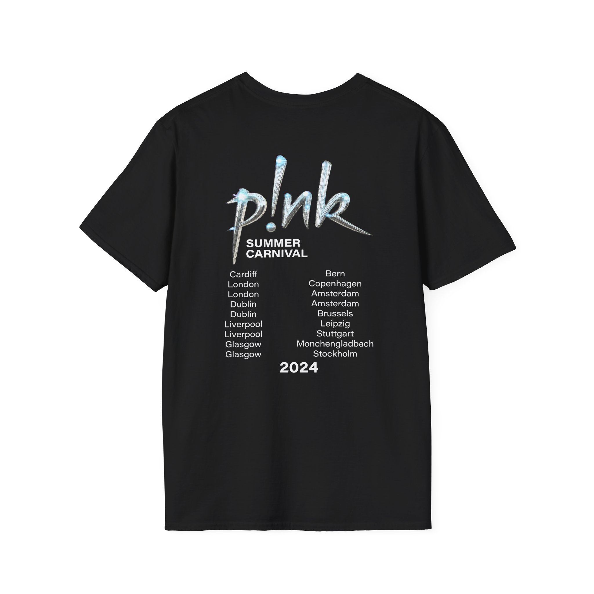 P!nk Split Tie Dye Unisex Softstyle T-Shirt