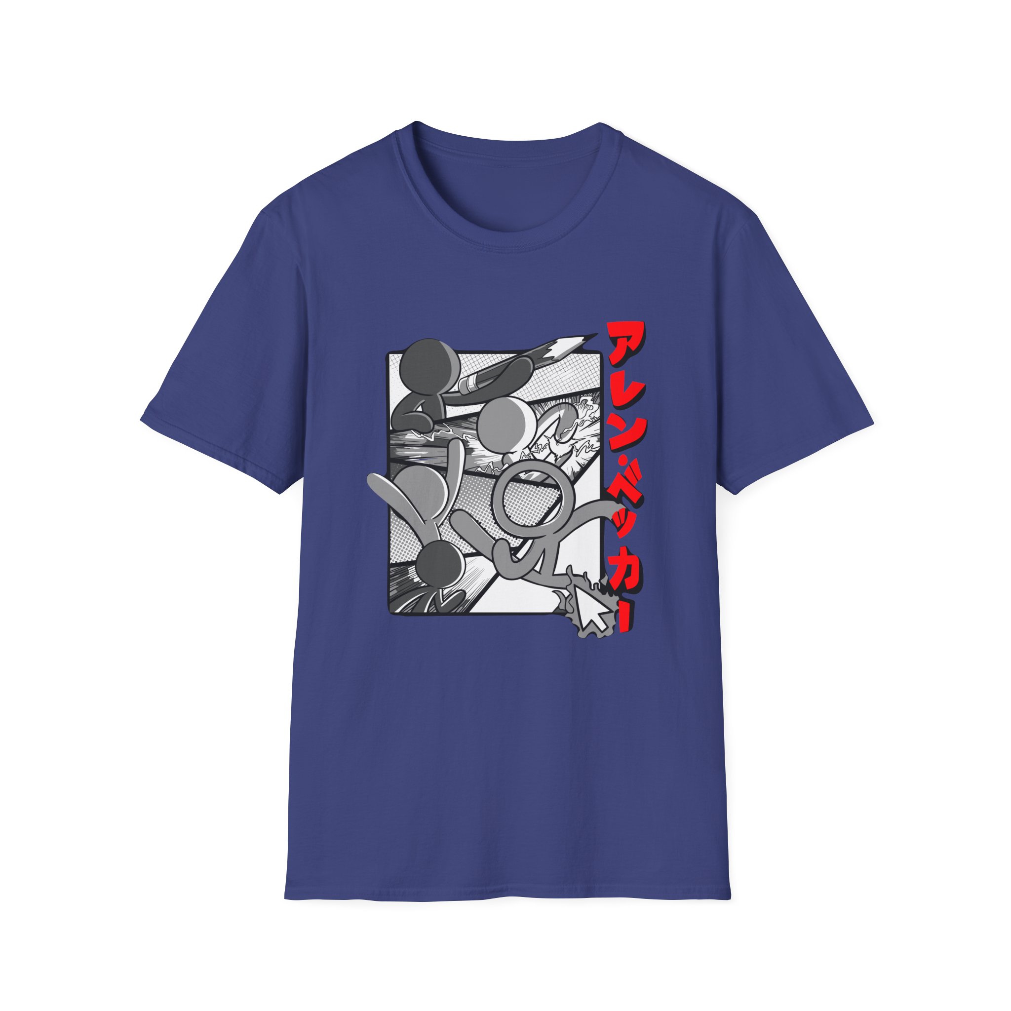 Alan Becker Manga Unisex Softstyle T-Shirt
