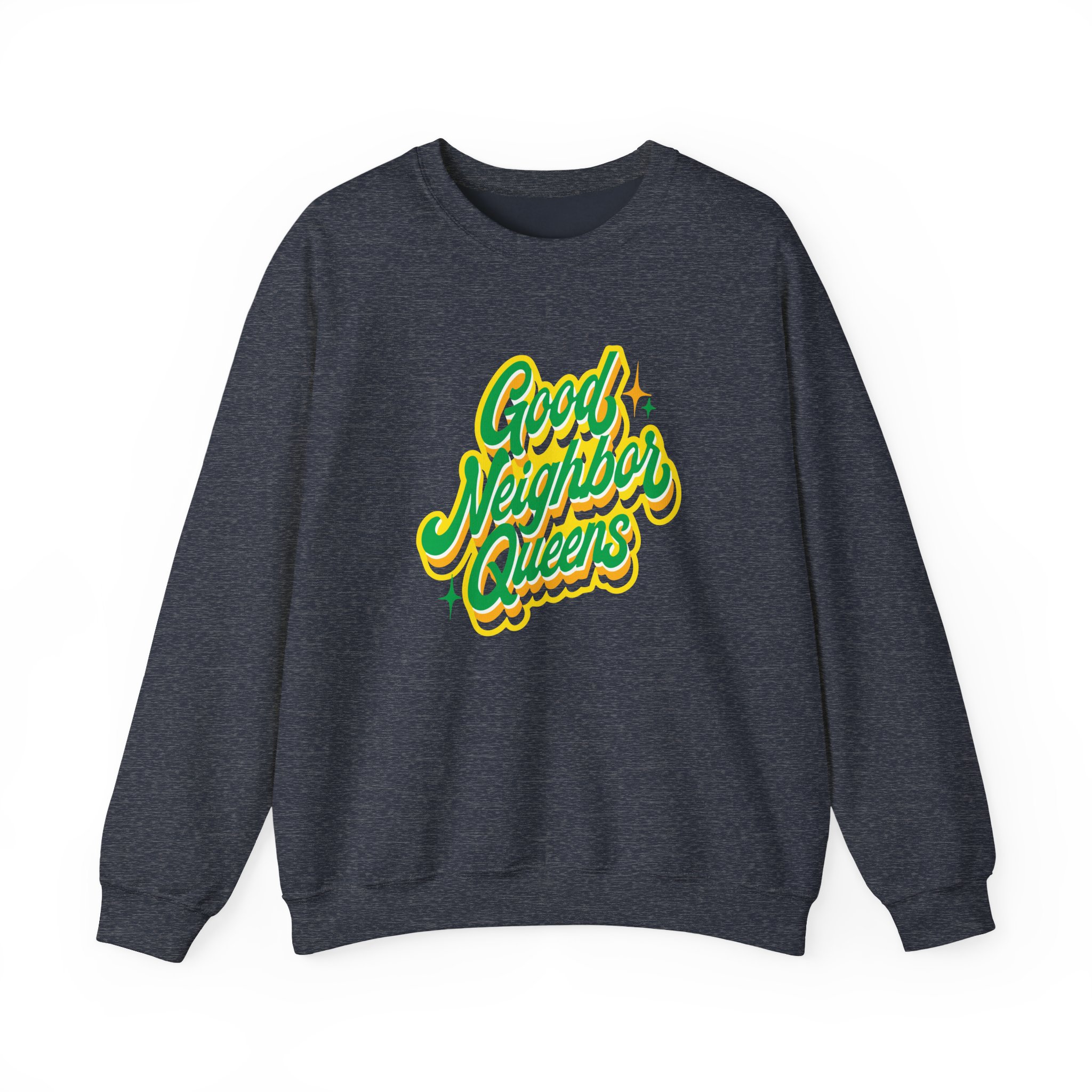 Good Neighbours Queens Unisex Heavy Blendâ„¢ Crewneck Sweatshirt